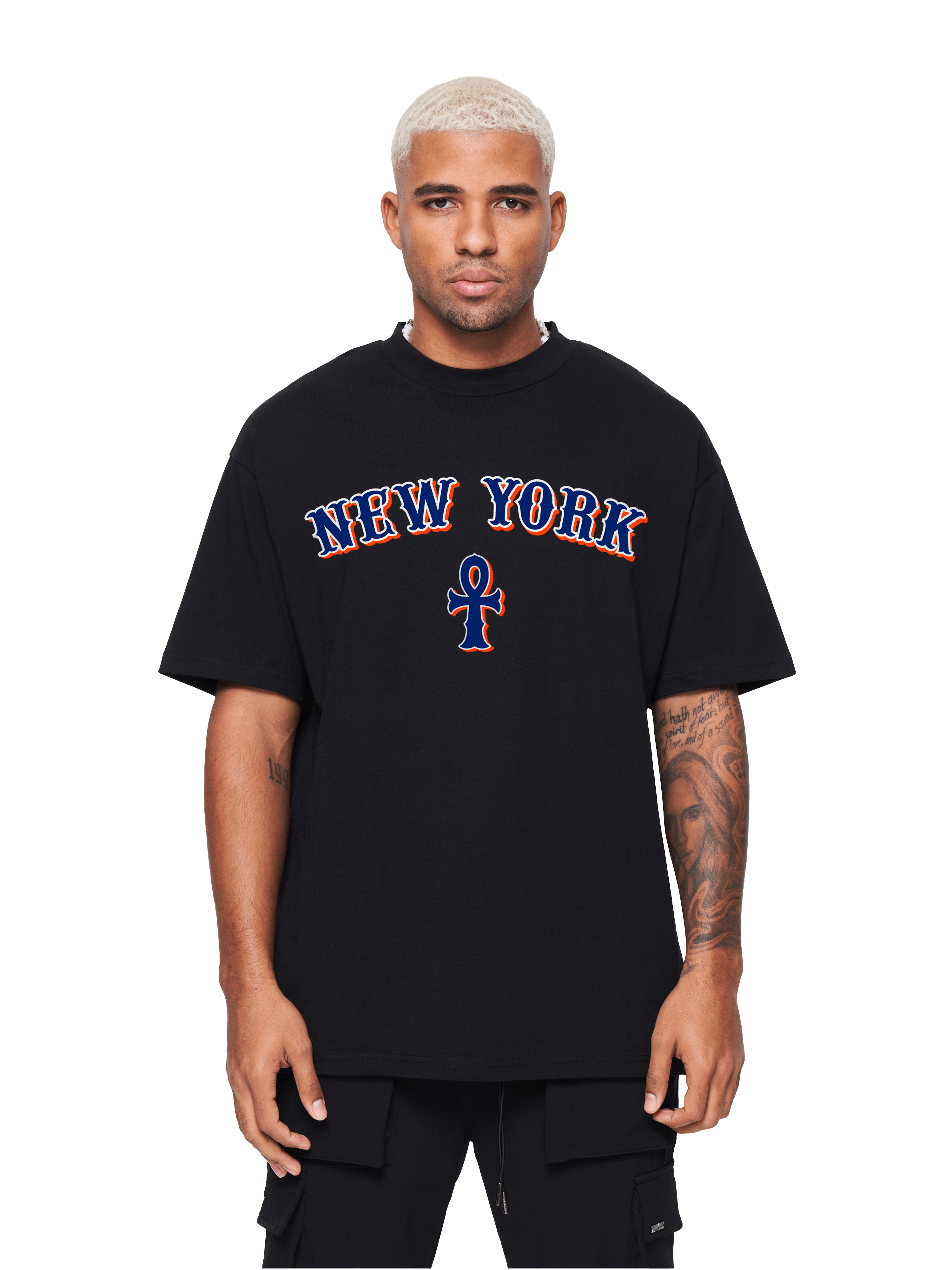 Camiseta Oversized - New York Neon