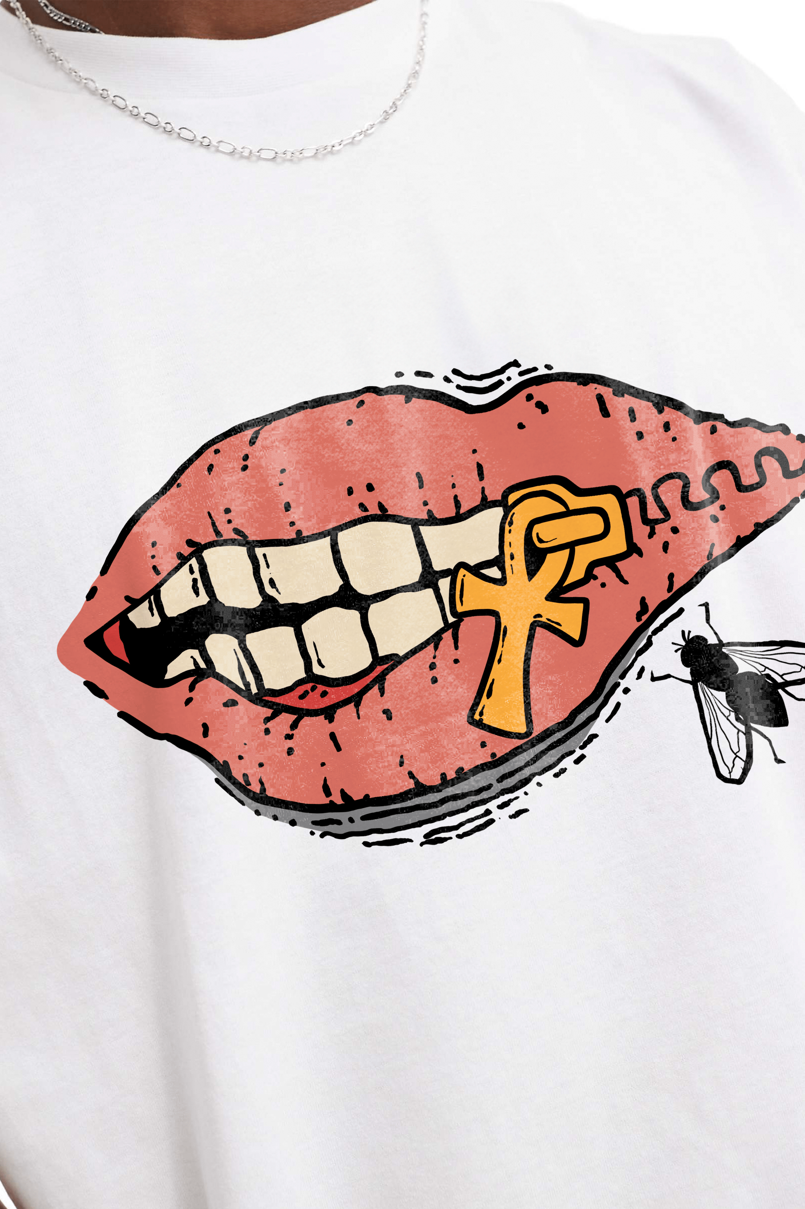 Camiseta Streetwear - Boca Fechada