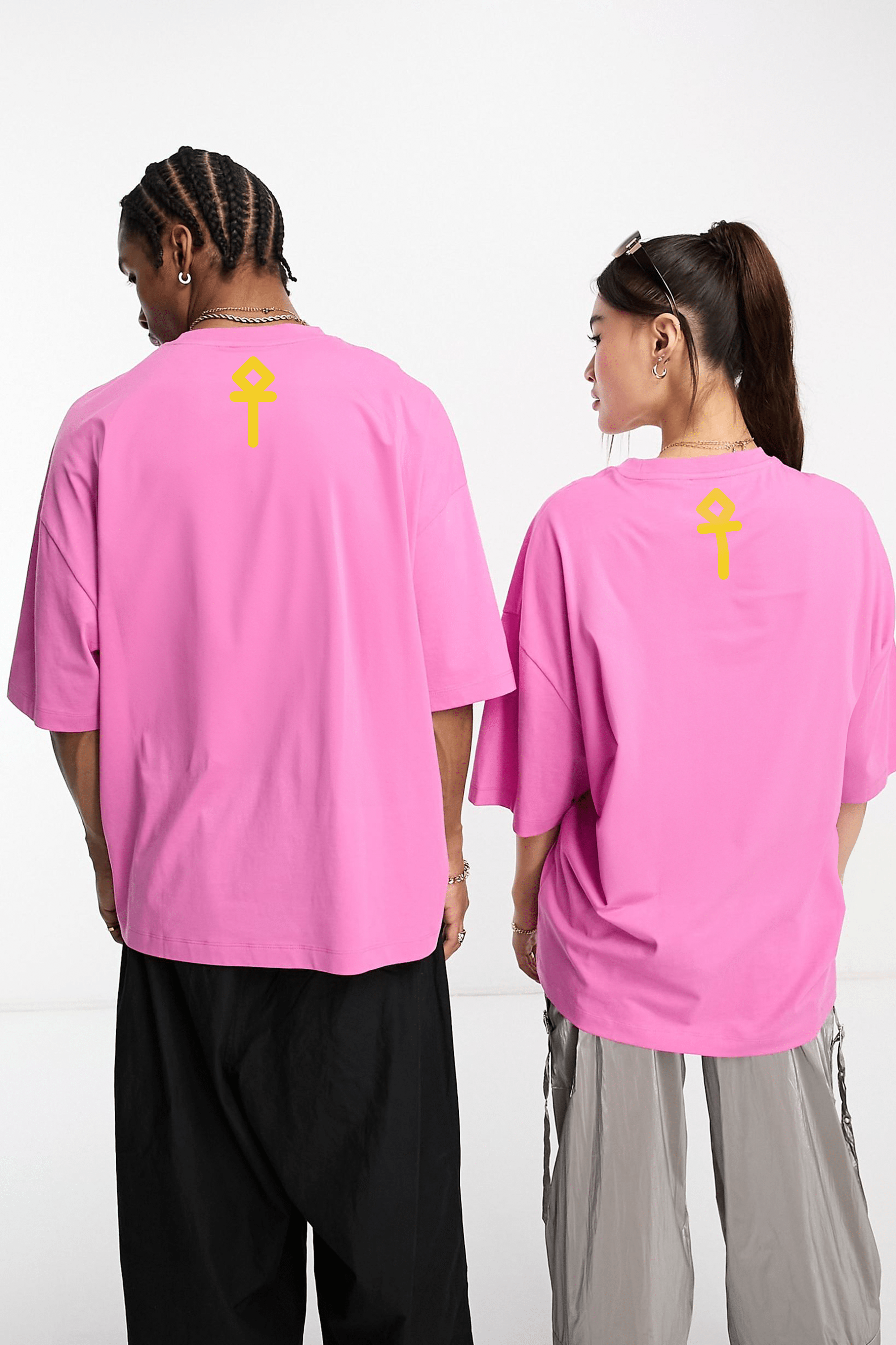 Camiseta Oversized - Pantera Cor-de-Rosa