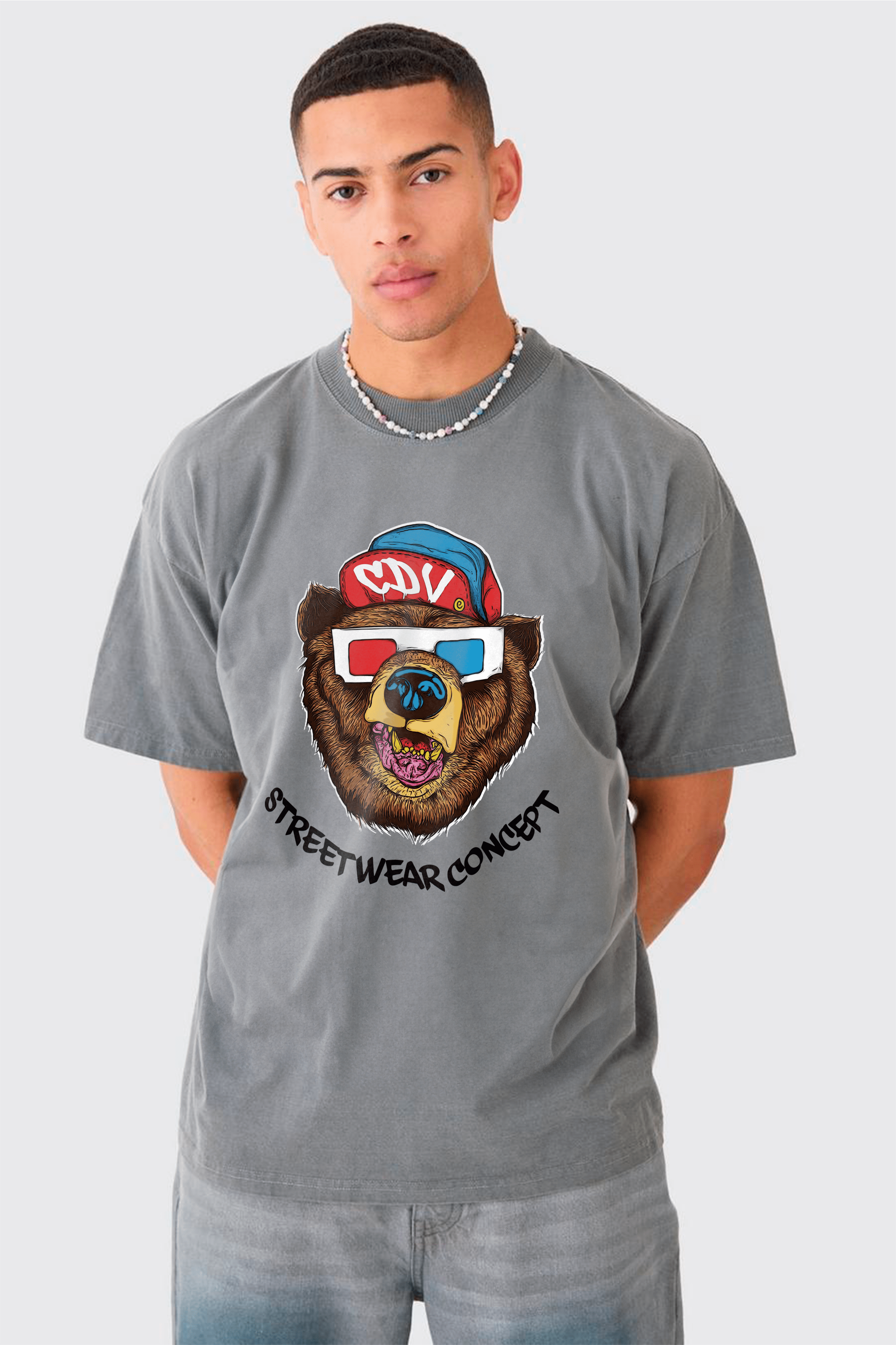 Camiseta Oversized Stoned - Bear Concept