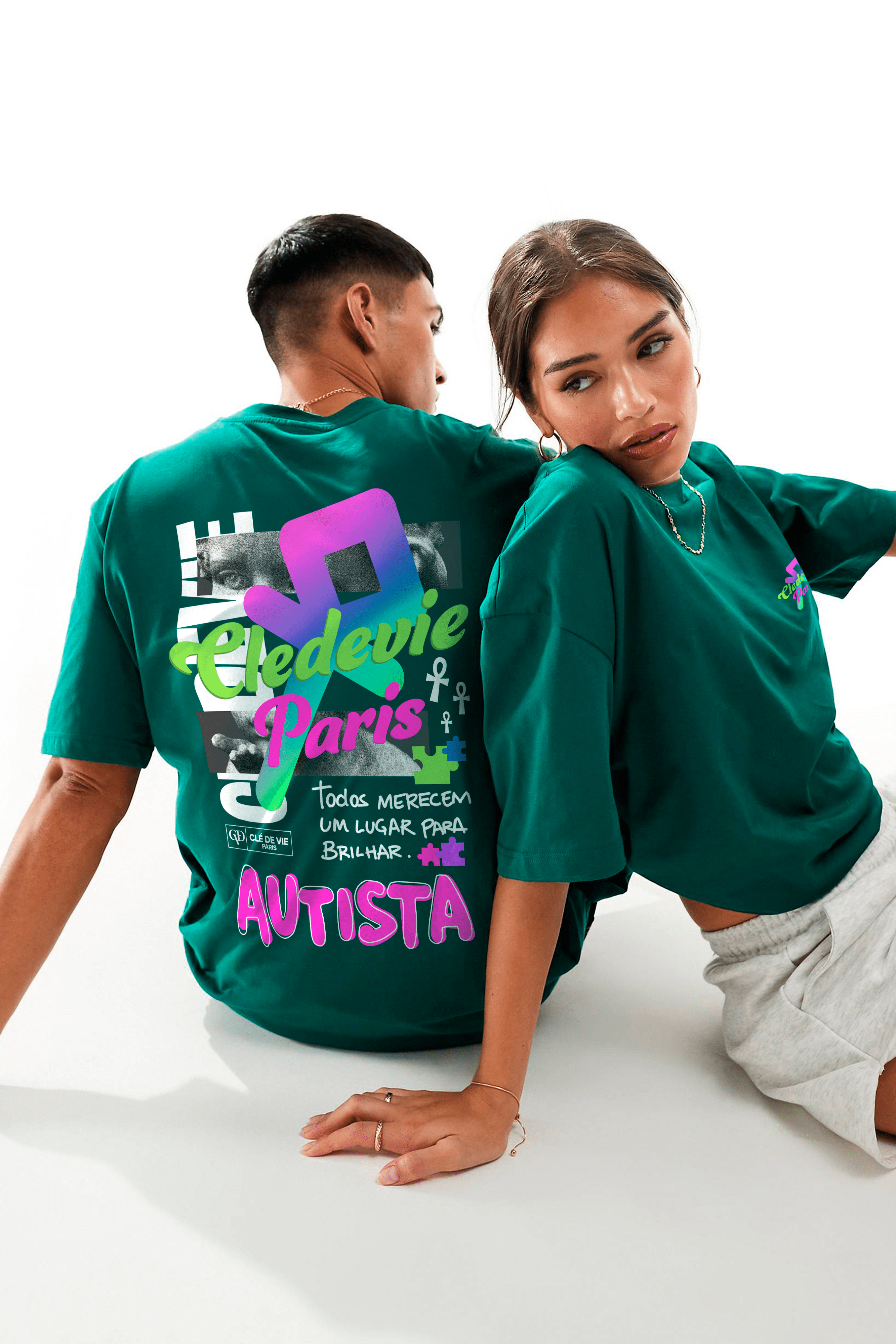 Camiseta Streetwear - Brilhar Autismo