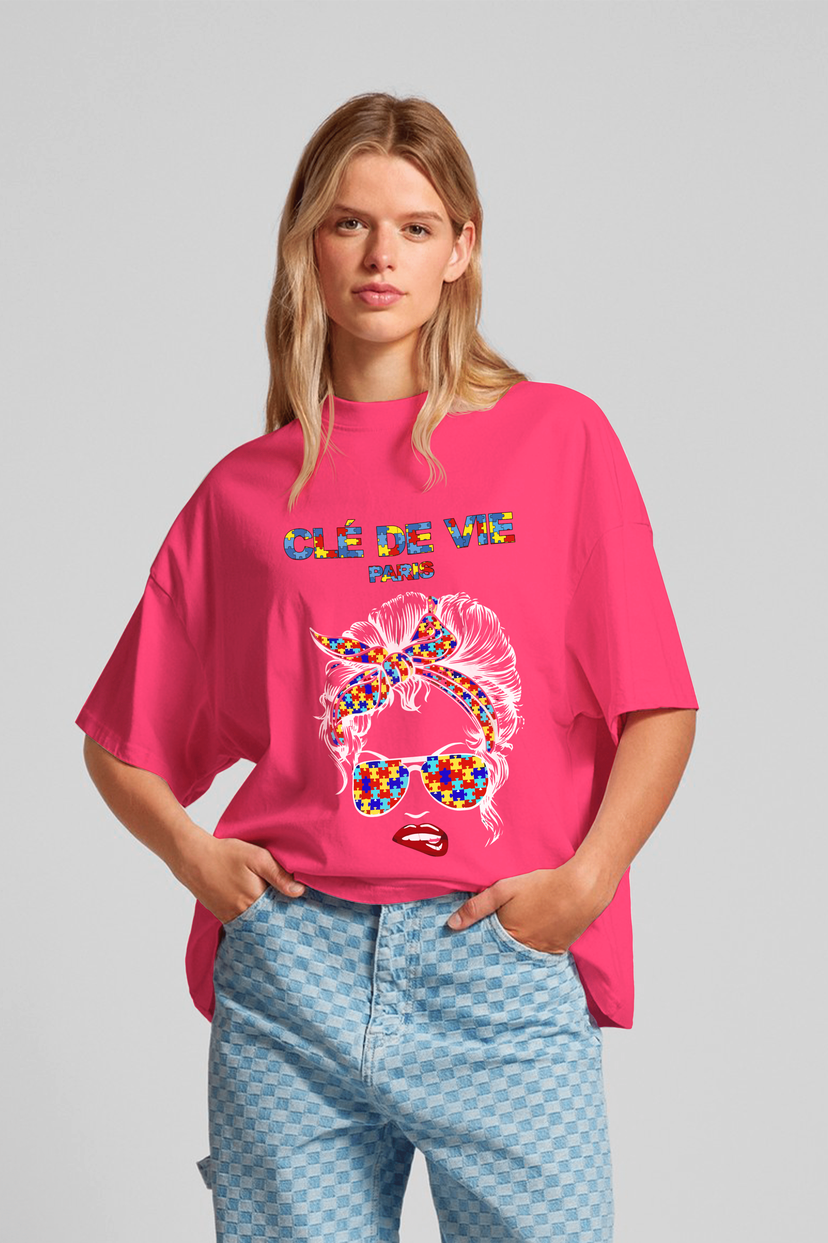 Camiseta Oversized Stoned - Lute Como Uma Mãe de Autista