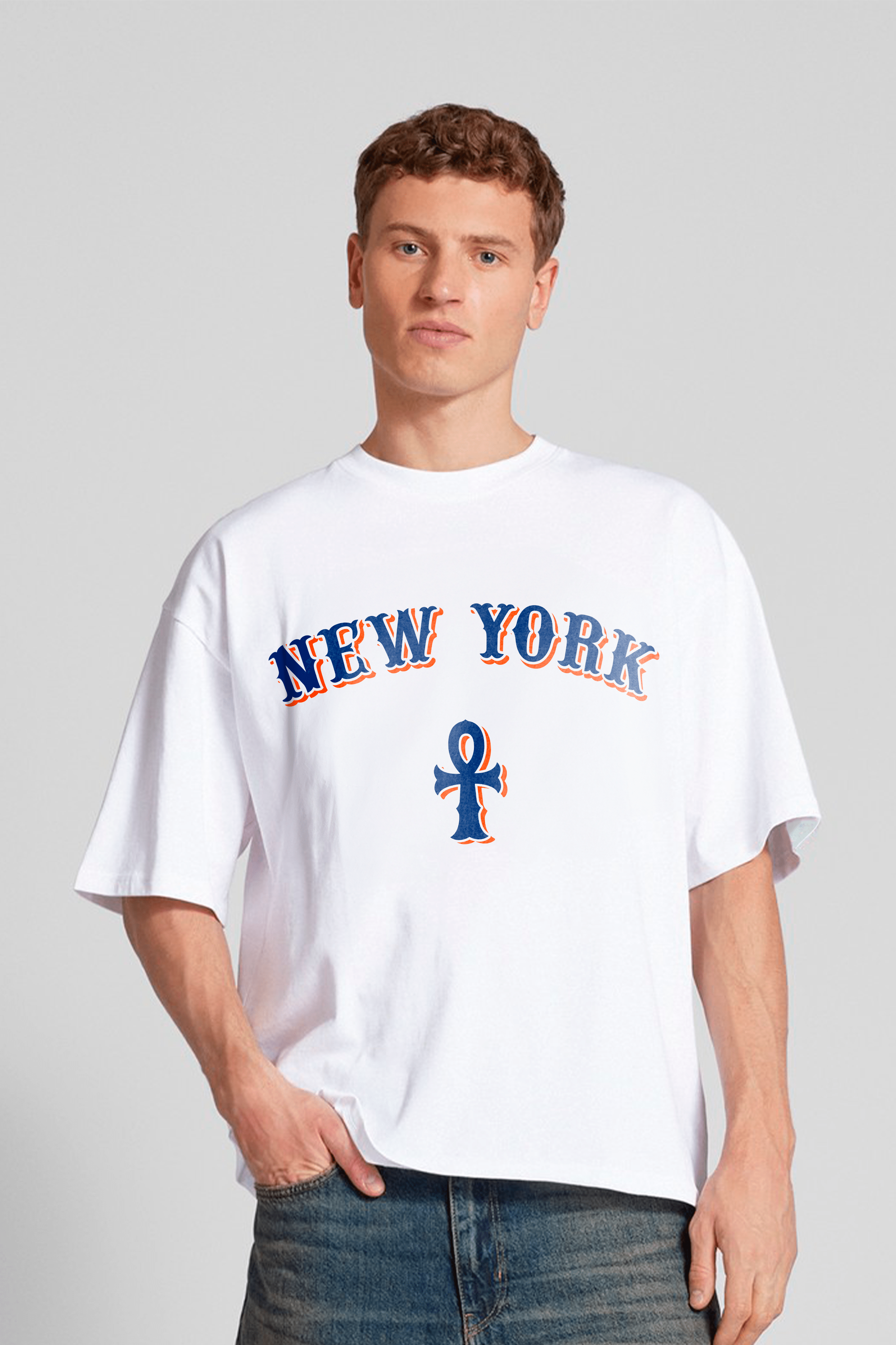 Camiseta Oversized Stoned - New York Neon
