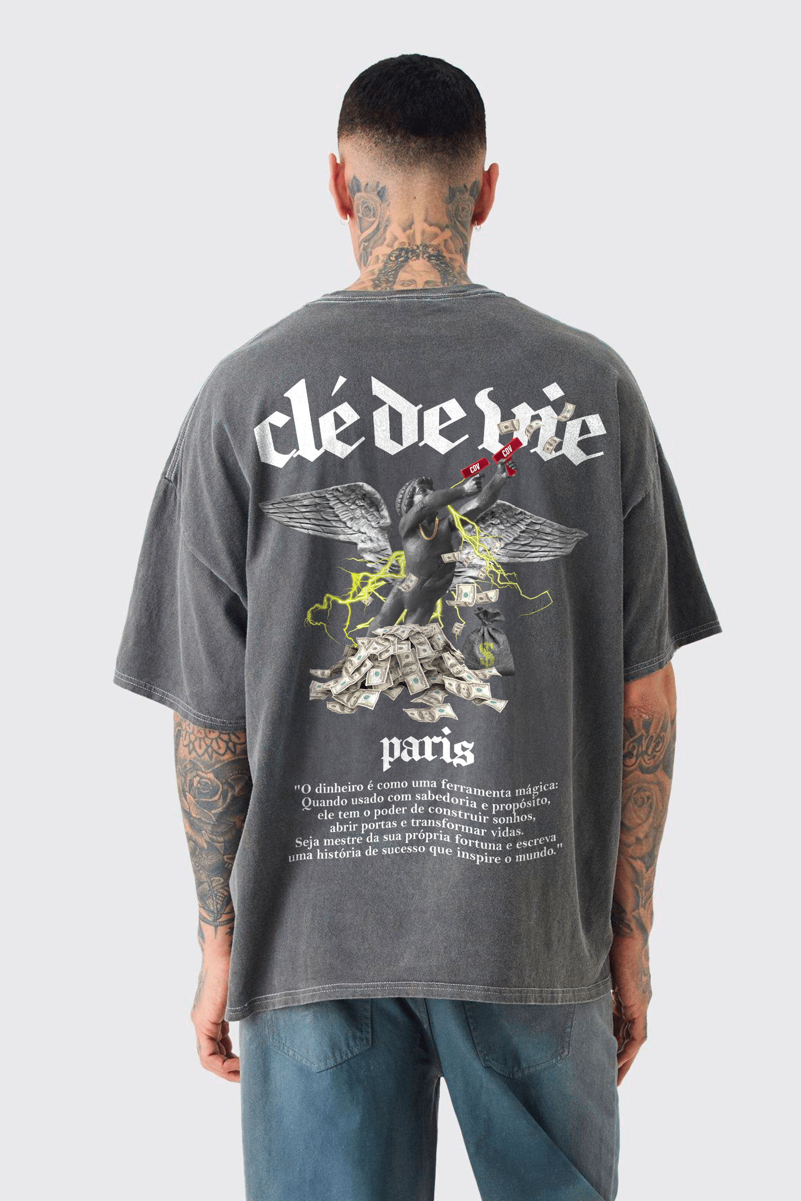 Camiseta Oversized Stoned - Anjos