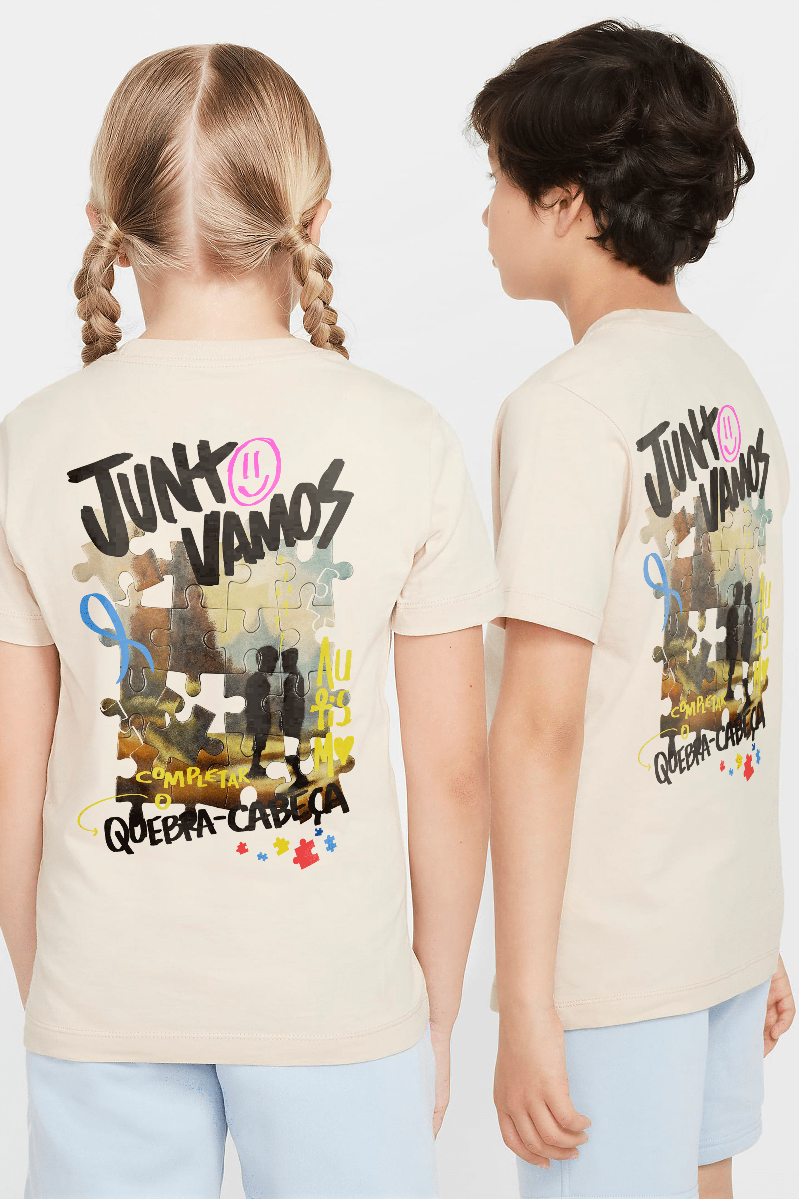 Camiseta Kids - Quebra-Cabeça Autismo