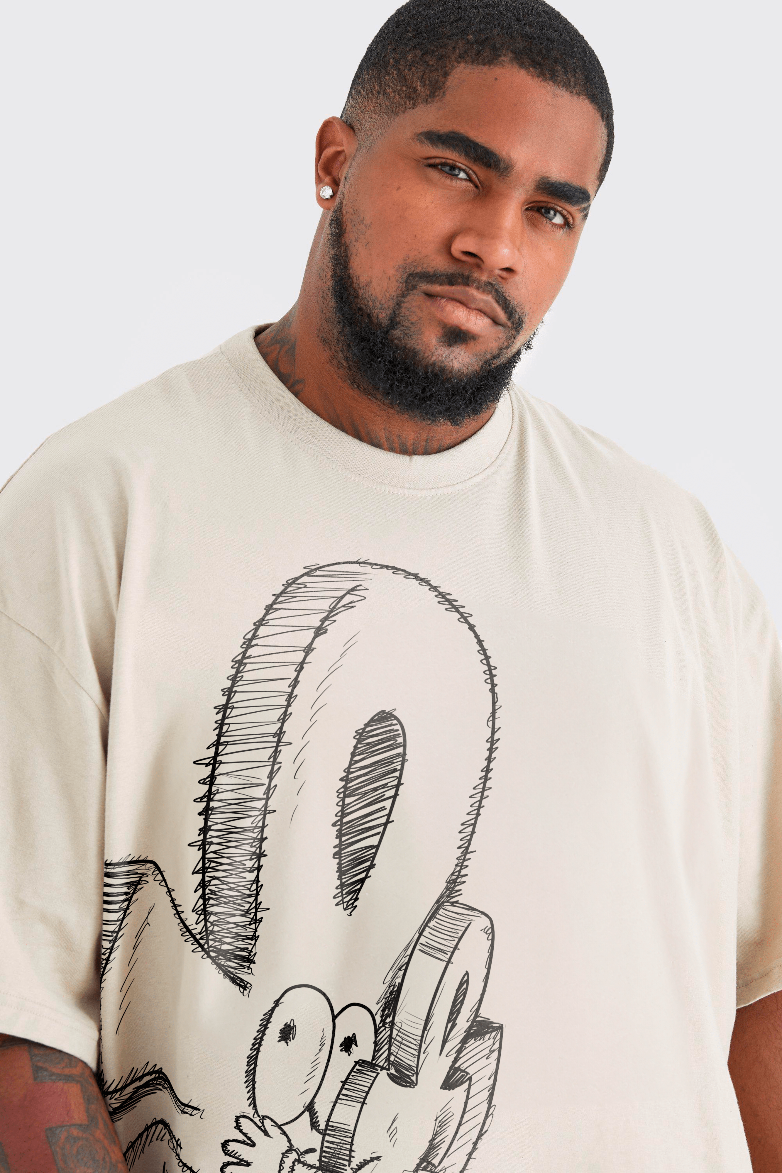 Camiseta Oversized Stoned - Chave da Vida Art