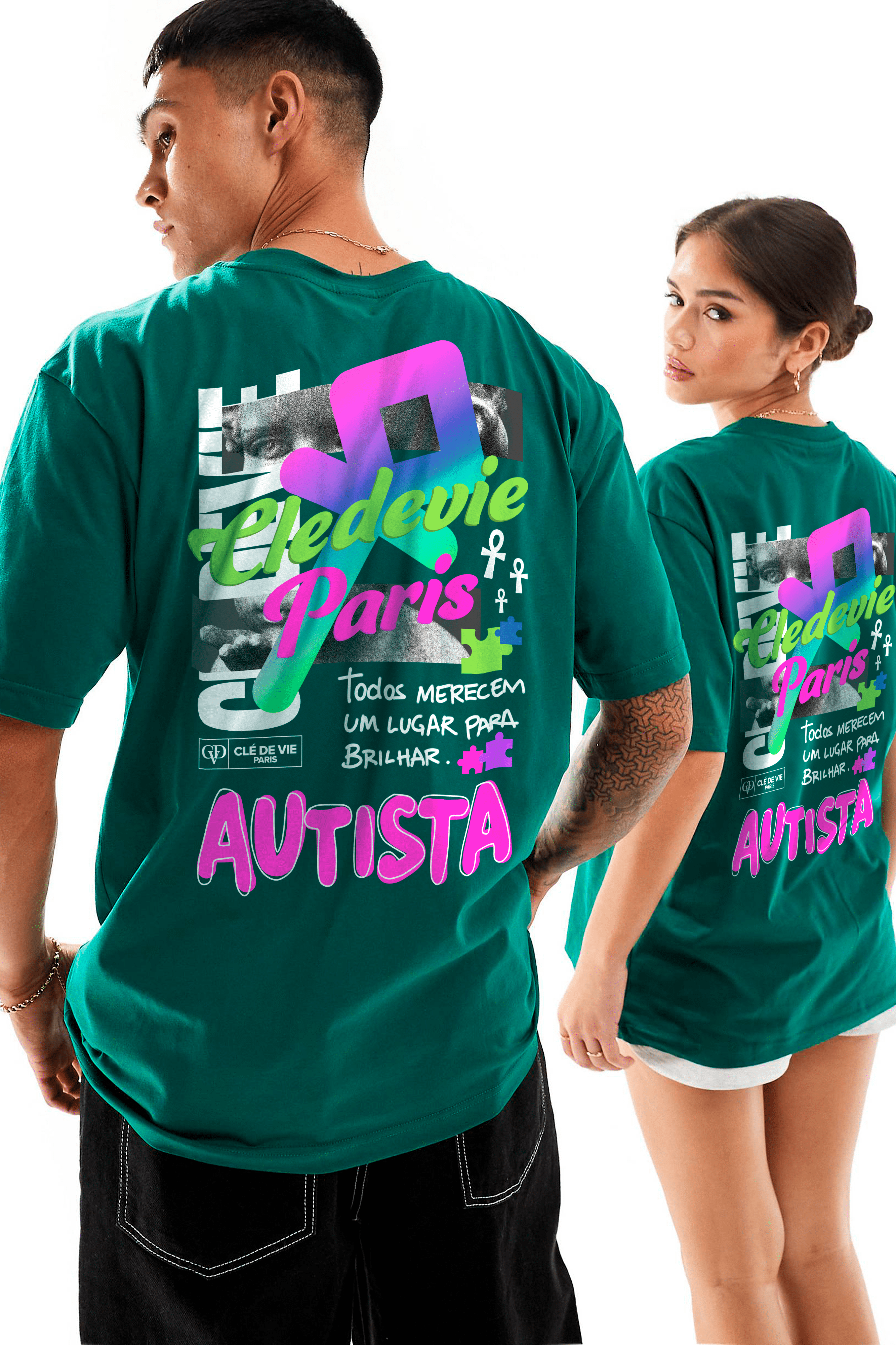 Camiseta Streetwear - Brilhar Autismo