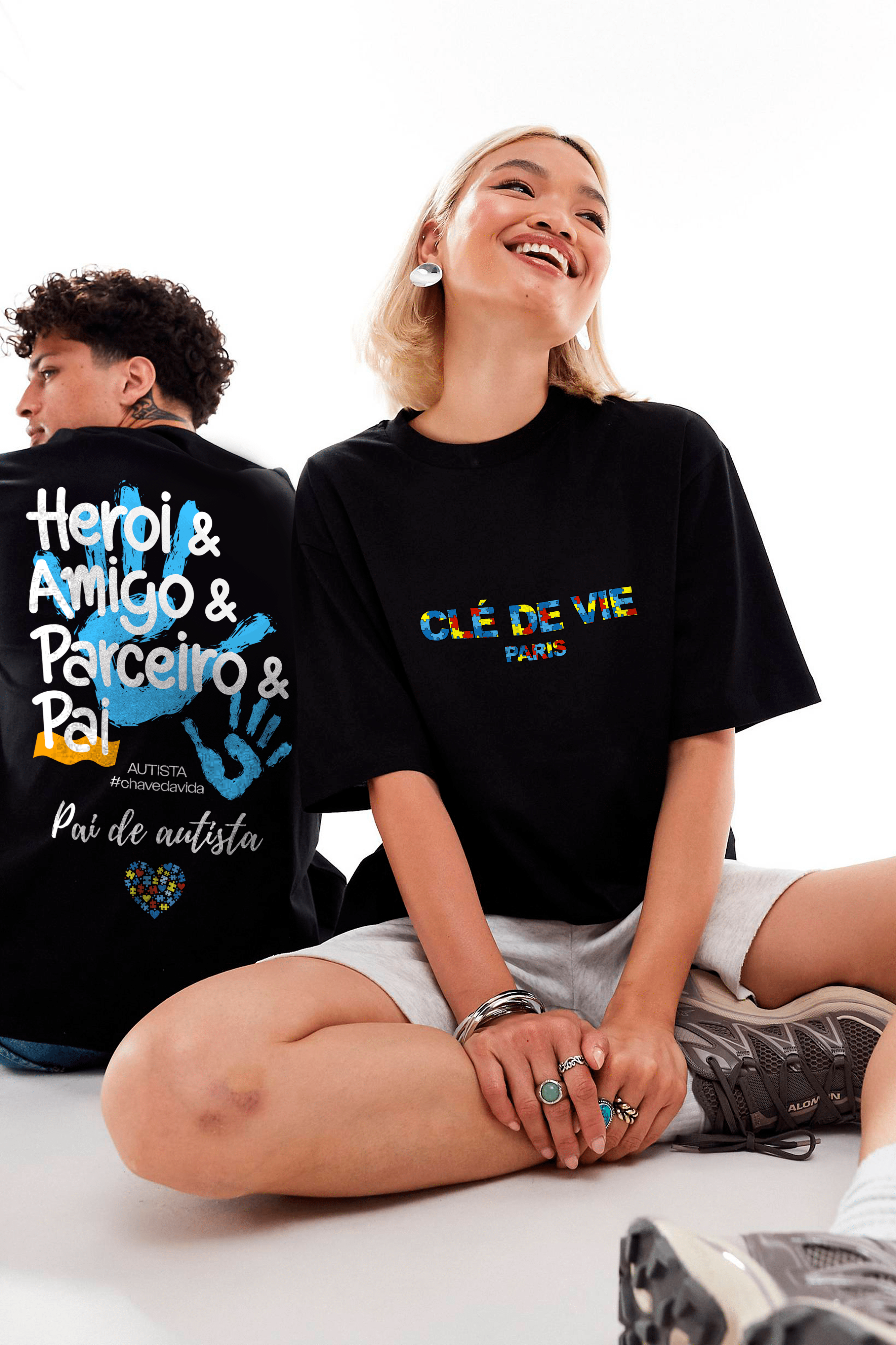 Camiseta Streetwear - Pai Herói Autismo