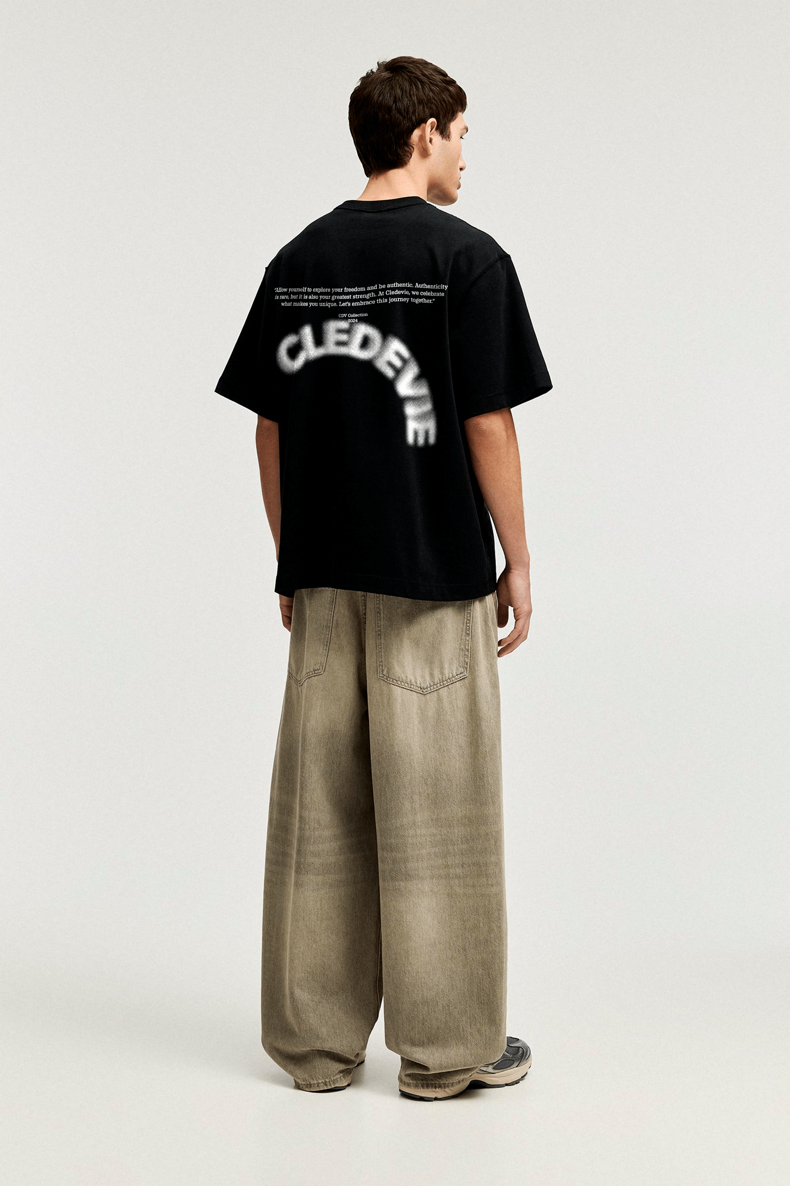 Camiseta Oversized Cledevie - Blur Sinapes