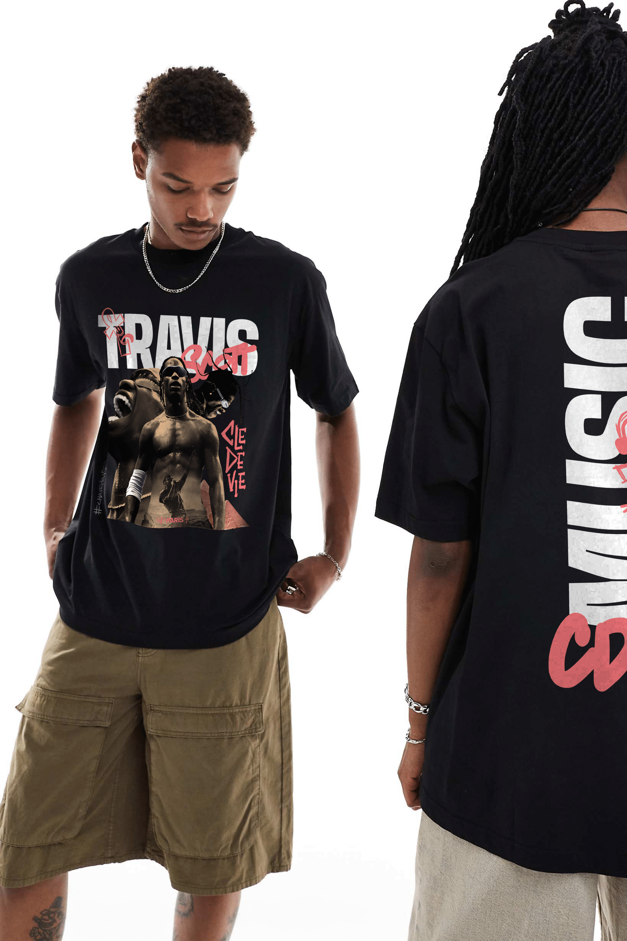 Camiseta Oversized - Travis Scott