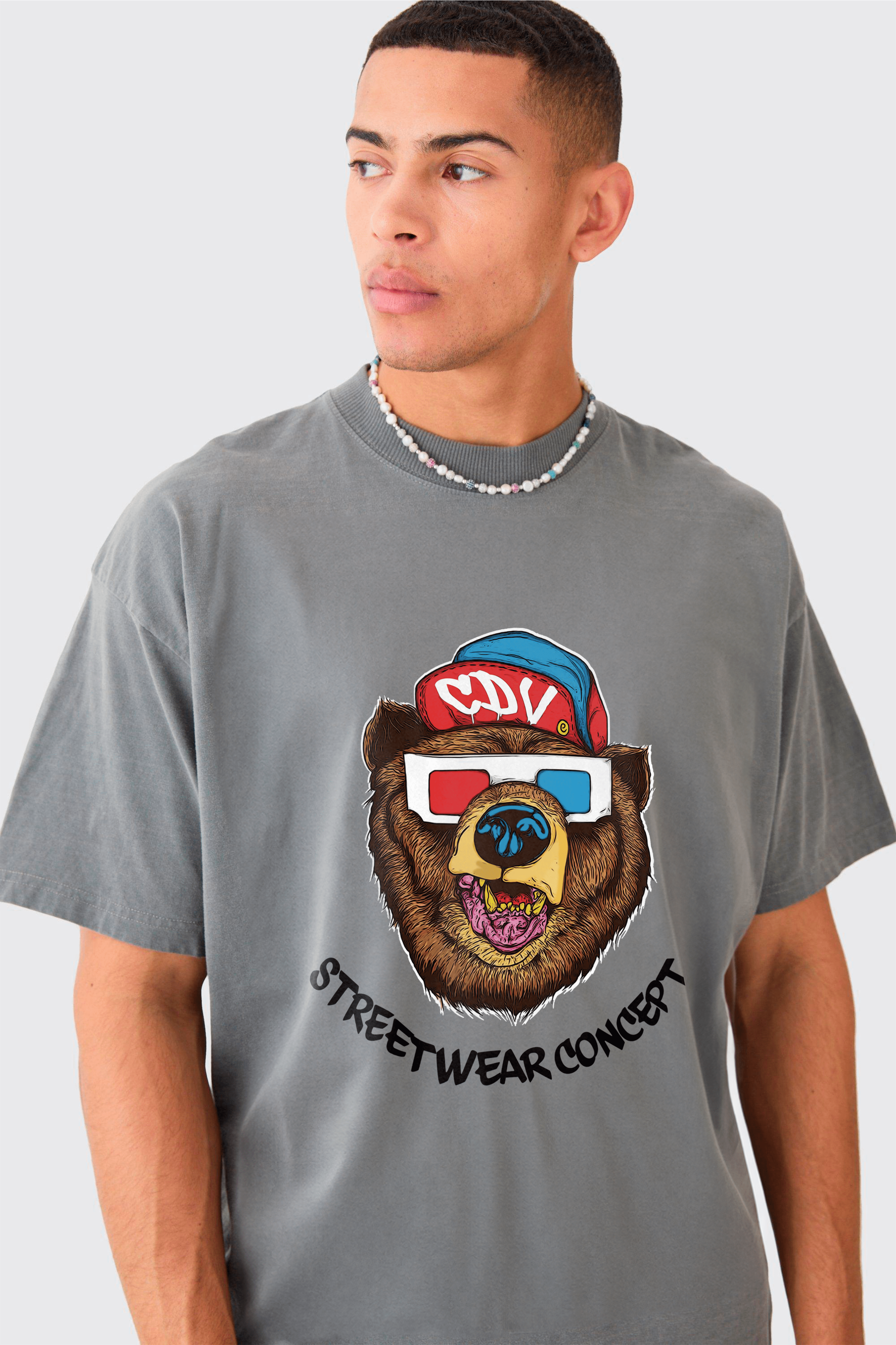 Camiseta Oversized Stoned - Bear Concept