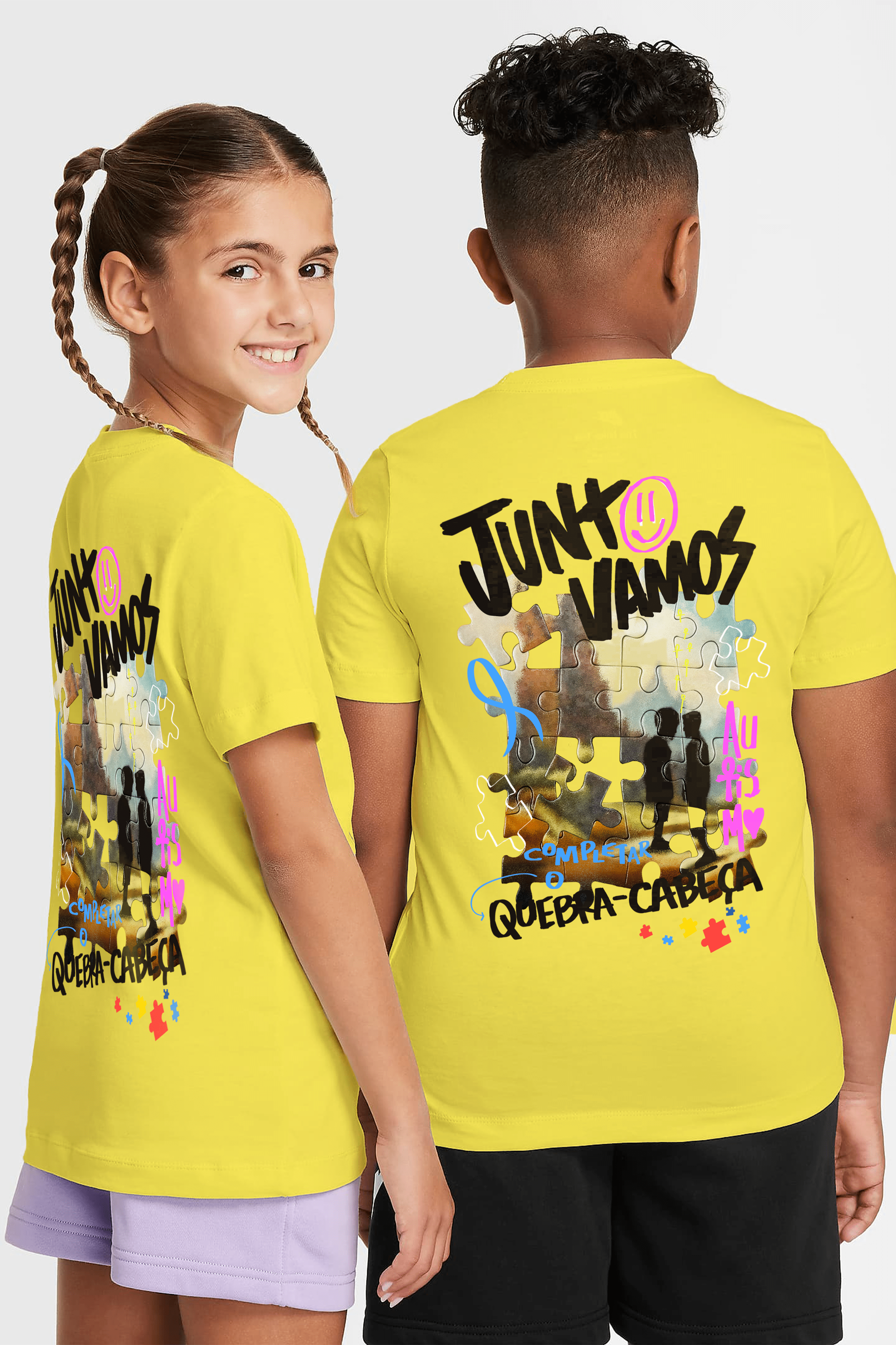 Camiseta Kids - Quebra-Cabeça Autismo