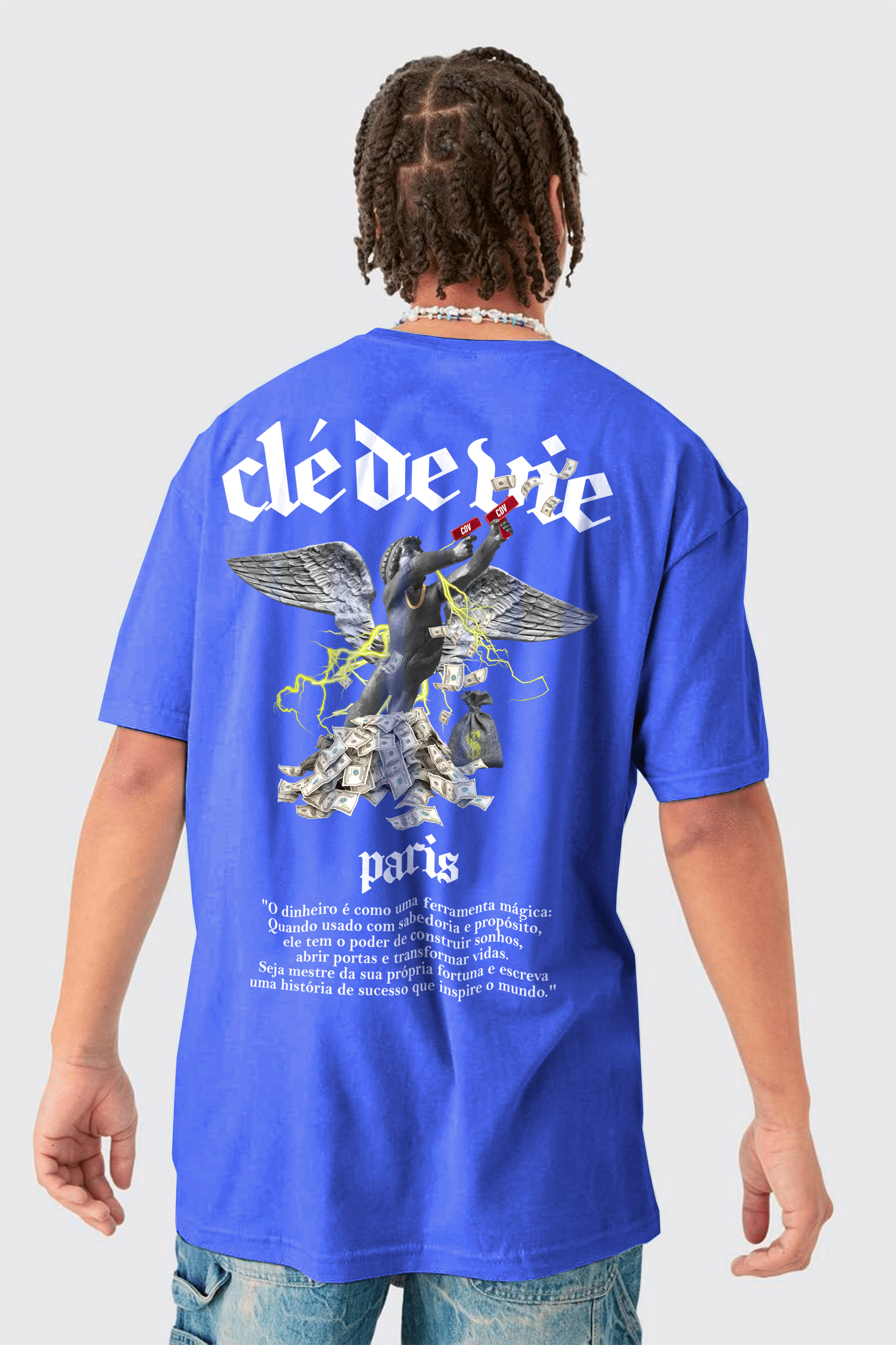 Camiseta Oversized Stoned - Anjos