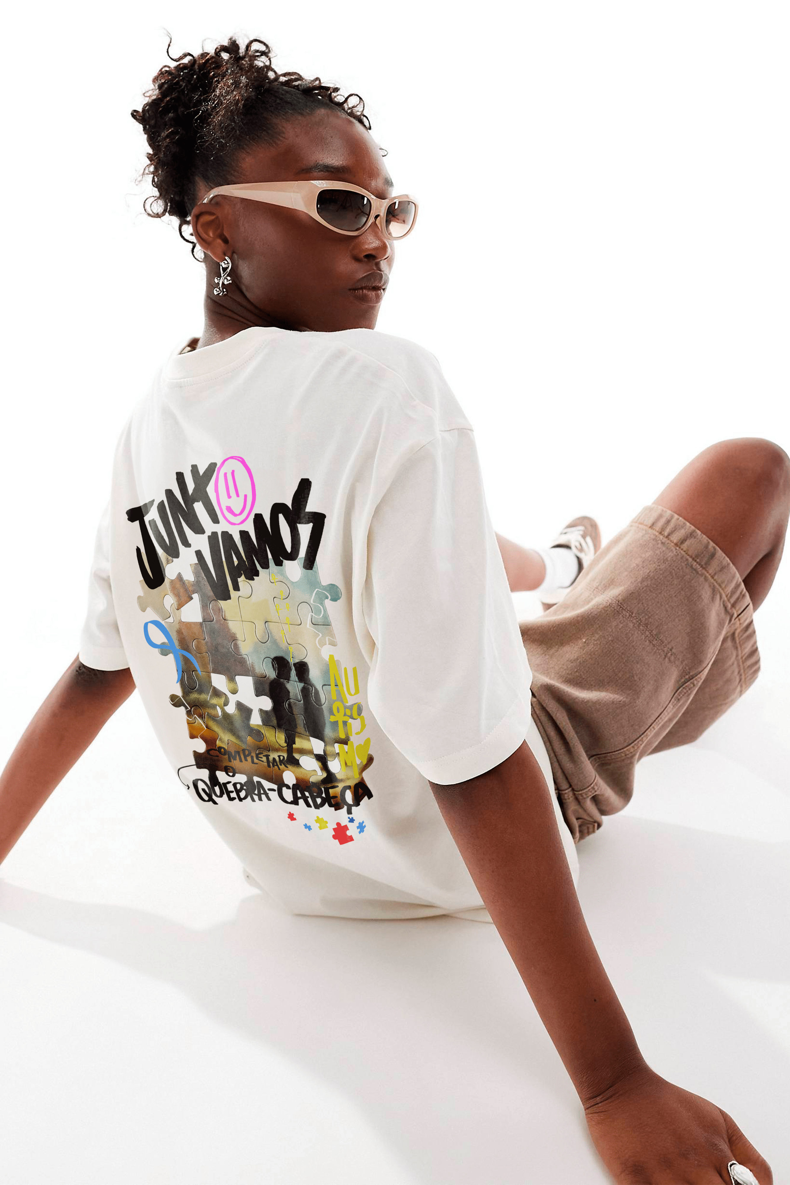 Camiseta Streetwear - Quebra-Cabeça Autismo