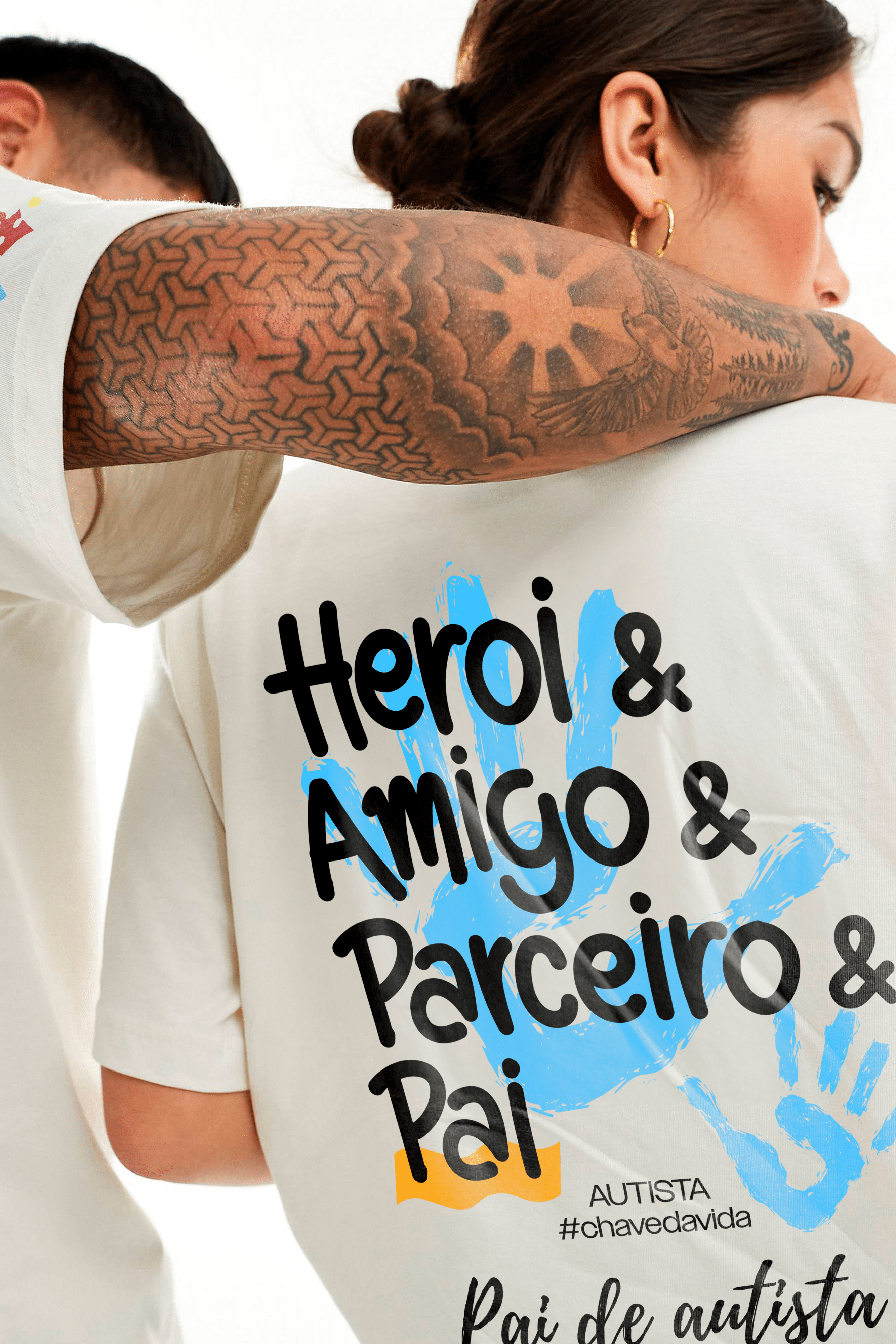 Camiseta Streetwear - Pai Herói Autismo