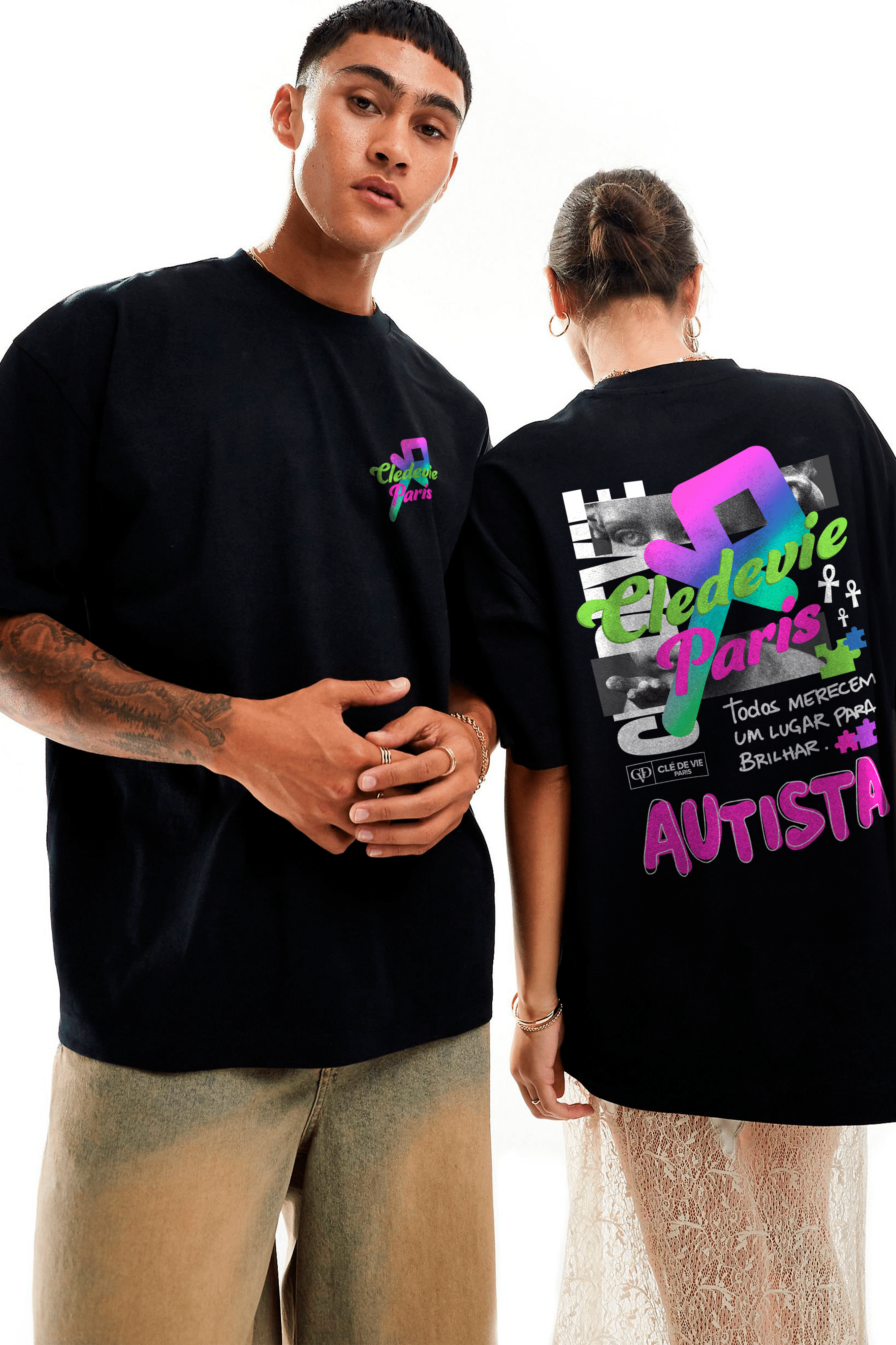 Camiseta Streetwear - Brilhar Autismo