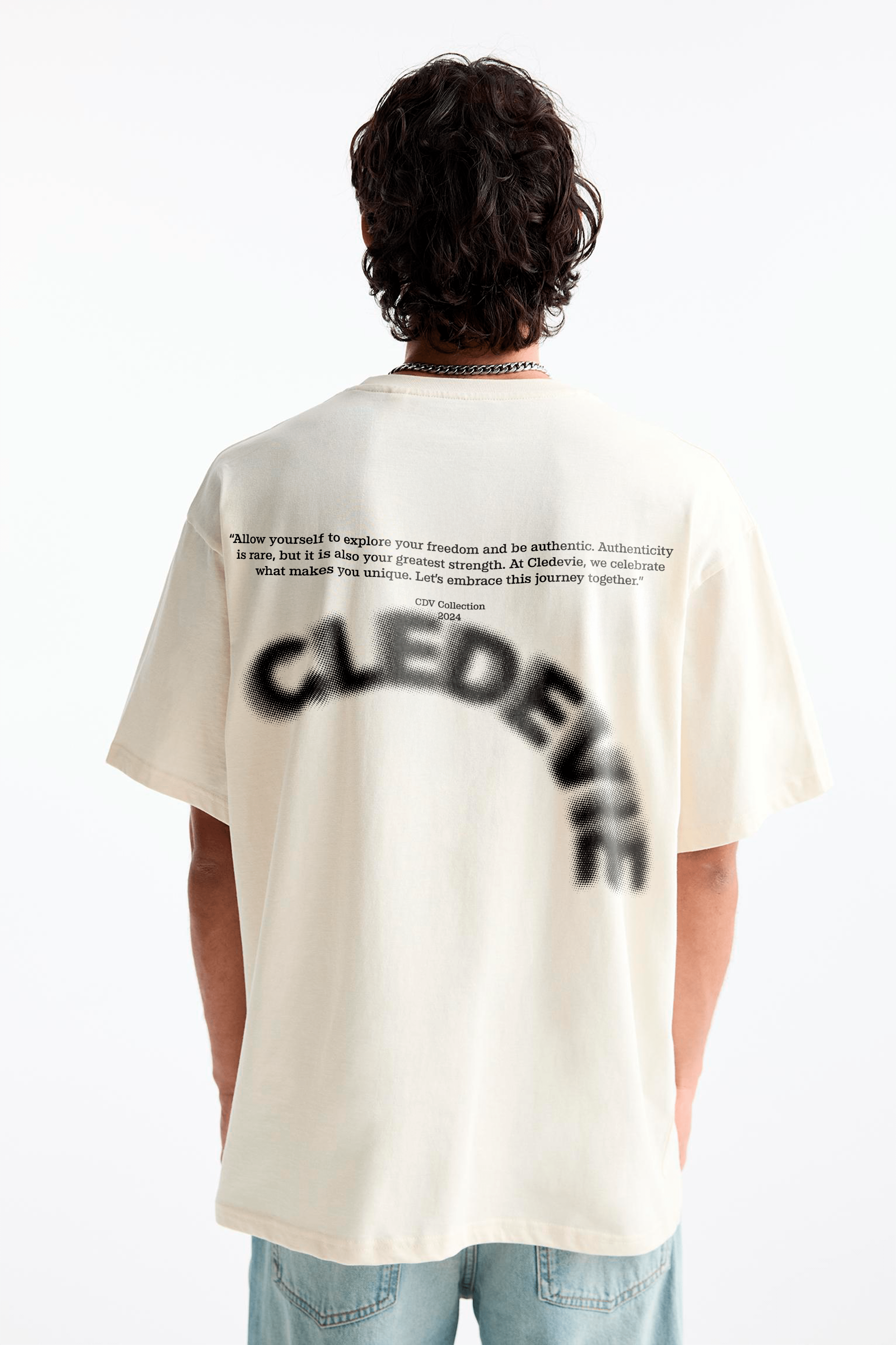 Camiseta Oversized Cledevie - Blur Sinapes