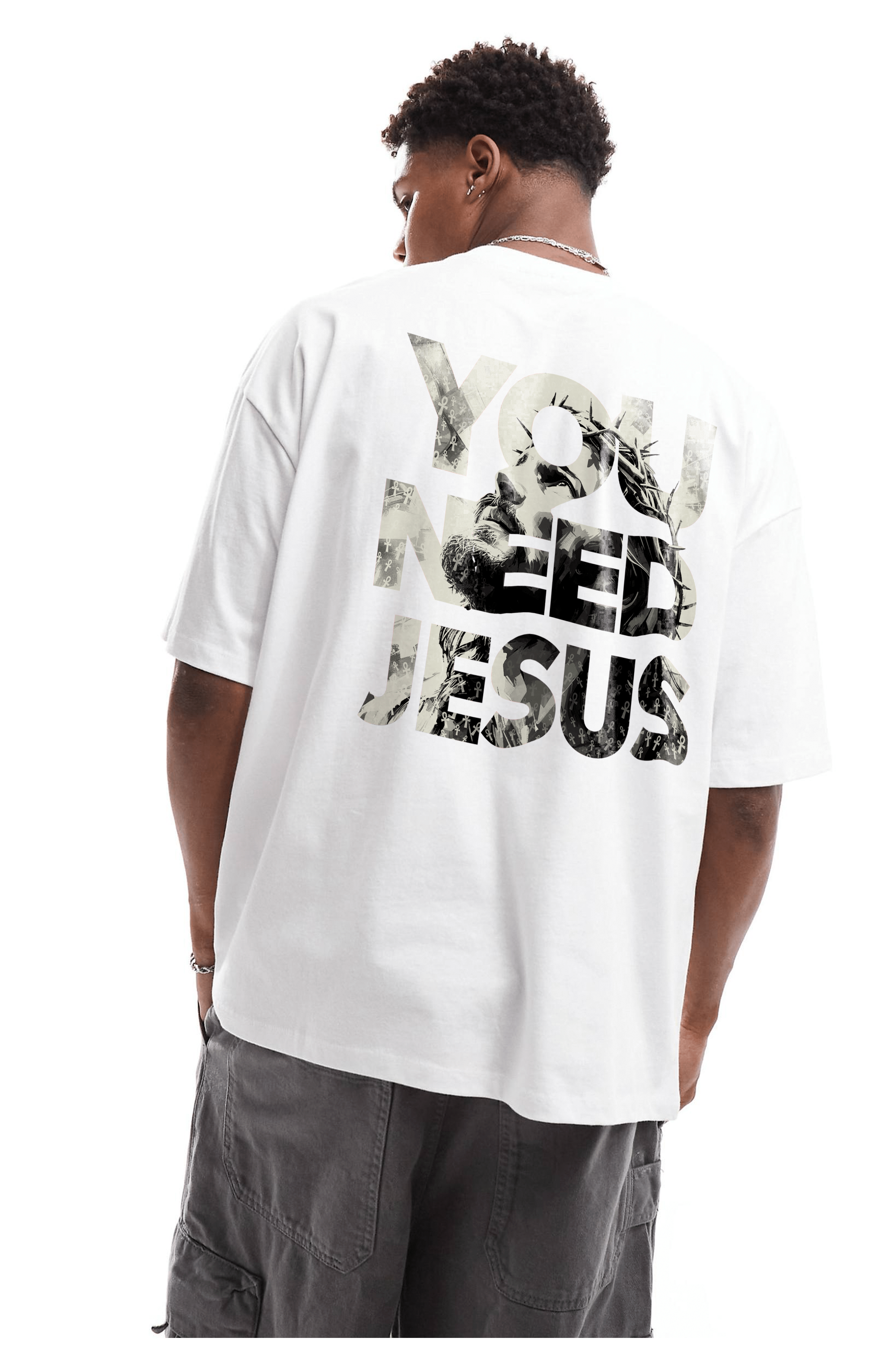 Camiseta Oversized - You Need Jesus