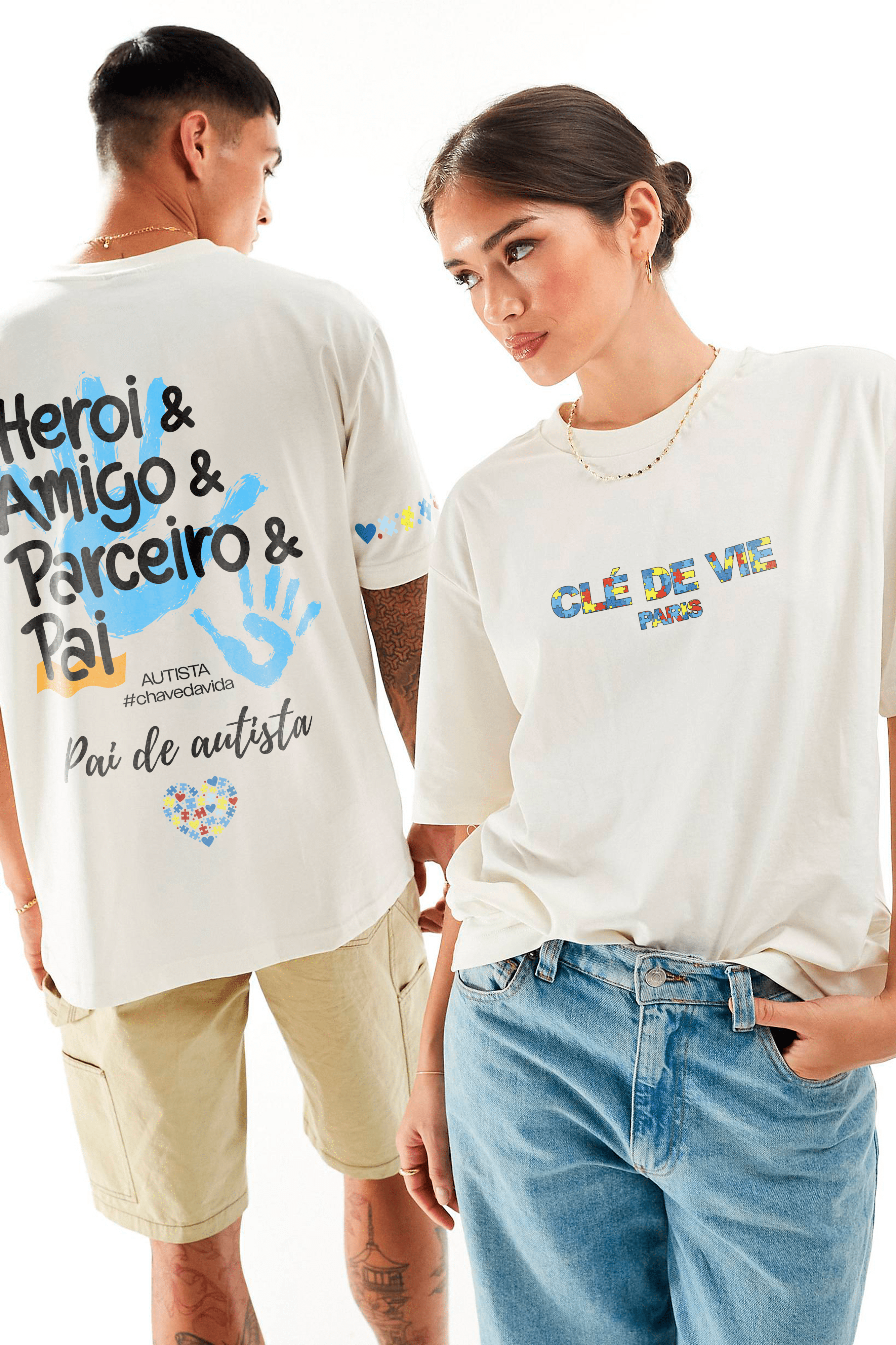 Camiseta Streetwear - Pai Herói Autismo