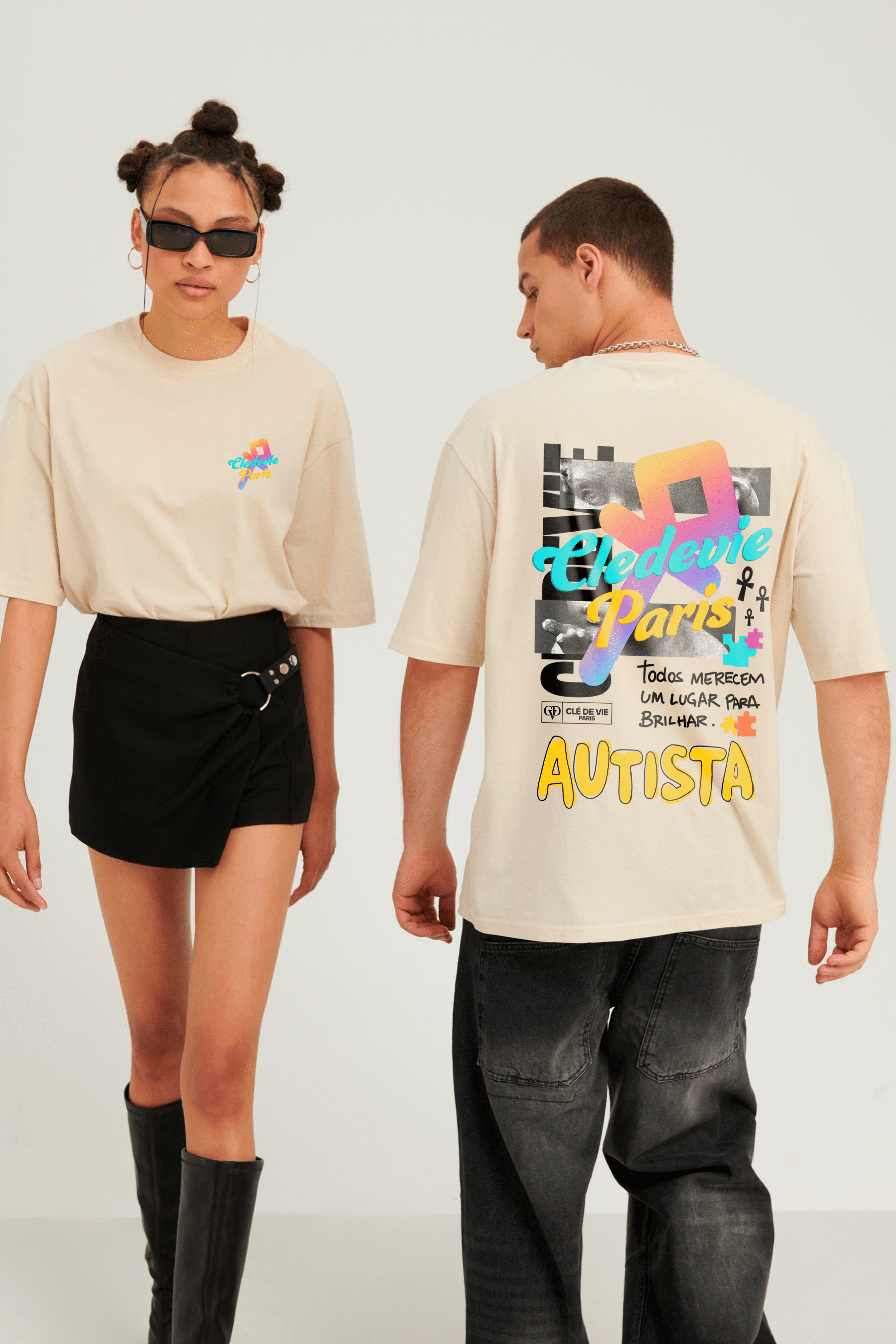 Camiseta Streetwear - Brilhar Autismo