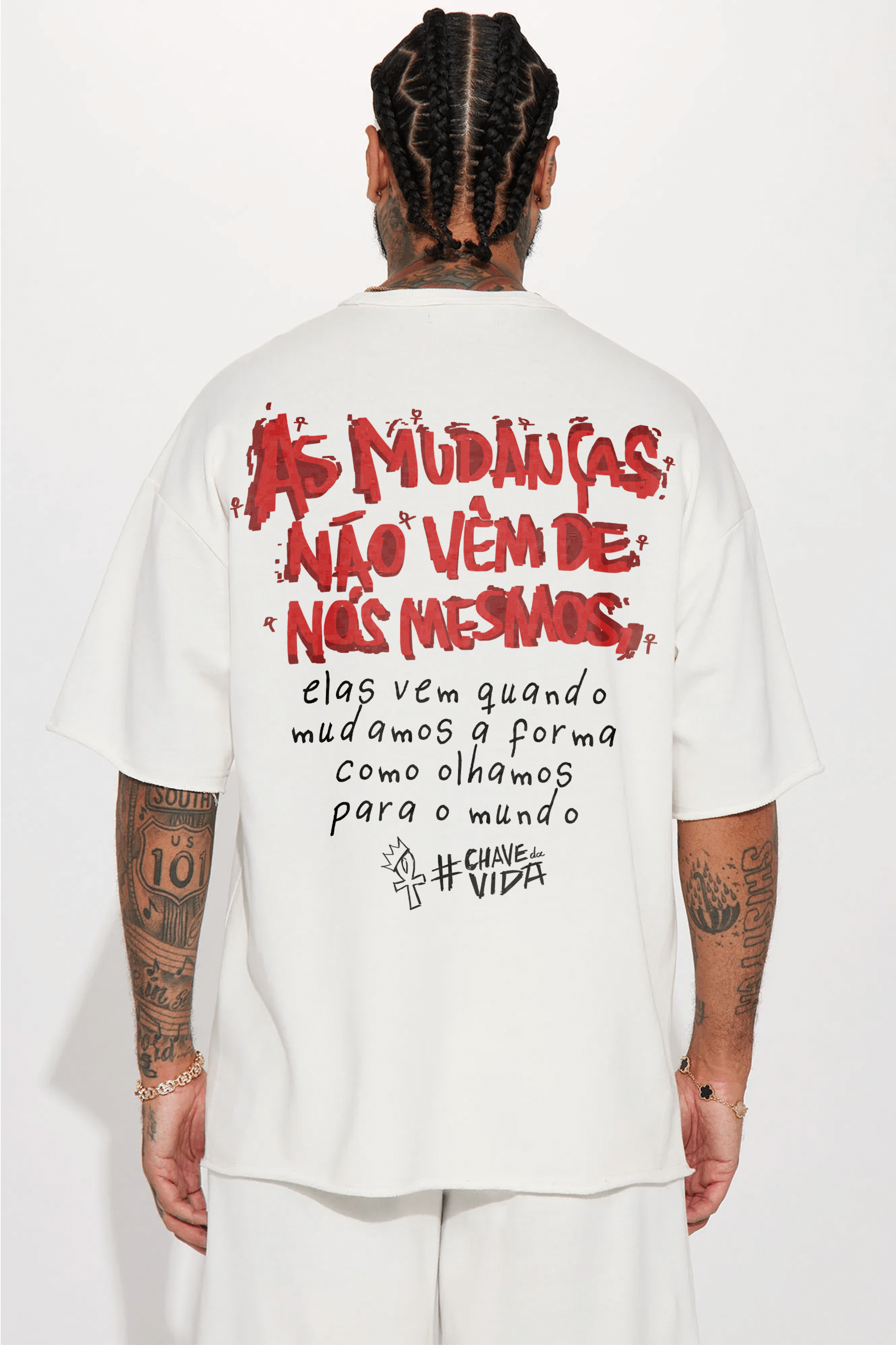 Camiseta Oversized - 2Pac Ankh