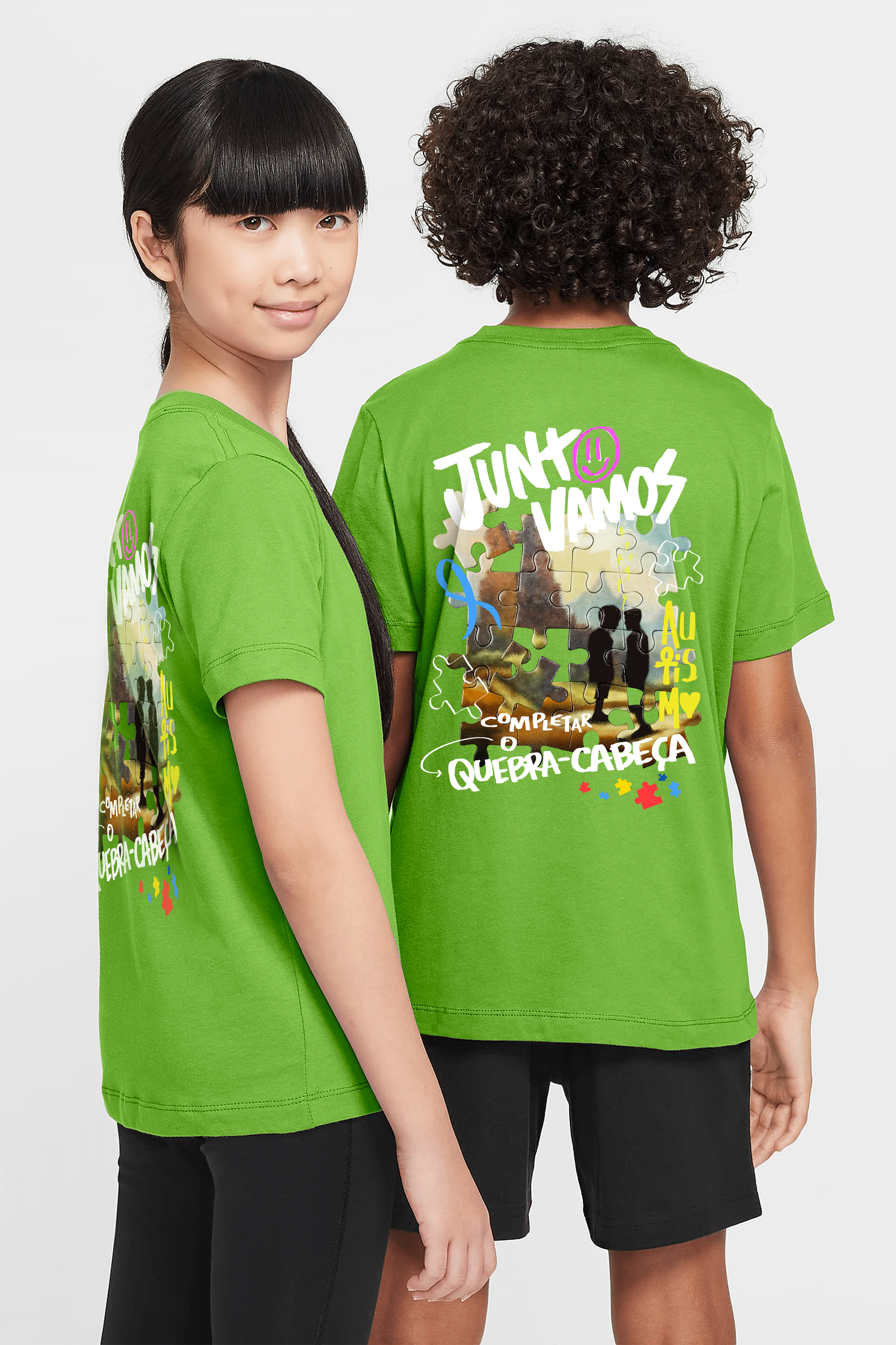 Camiseta Kids - Quebra-Cabeça Autismo