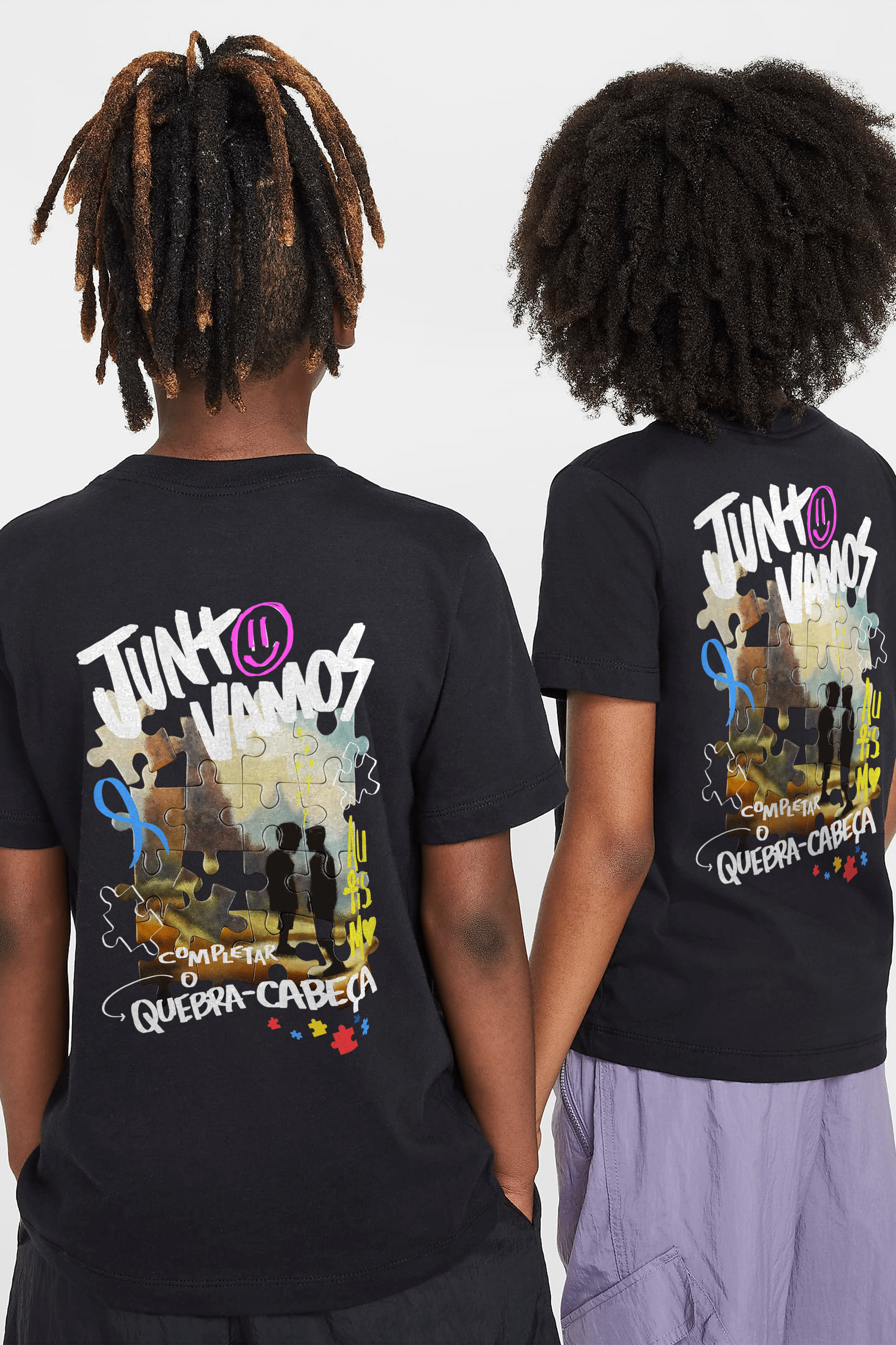 Camiseta Kids - Quebra-Cabeça Autismo
