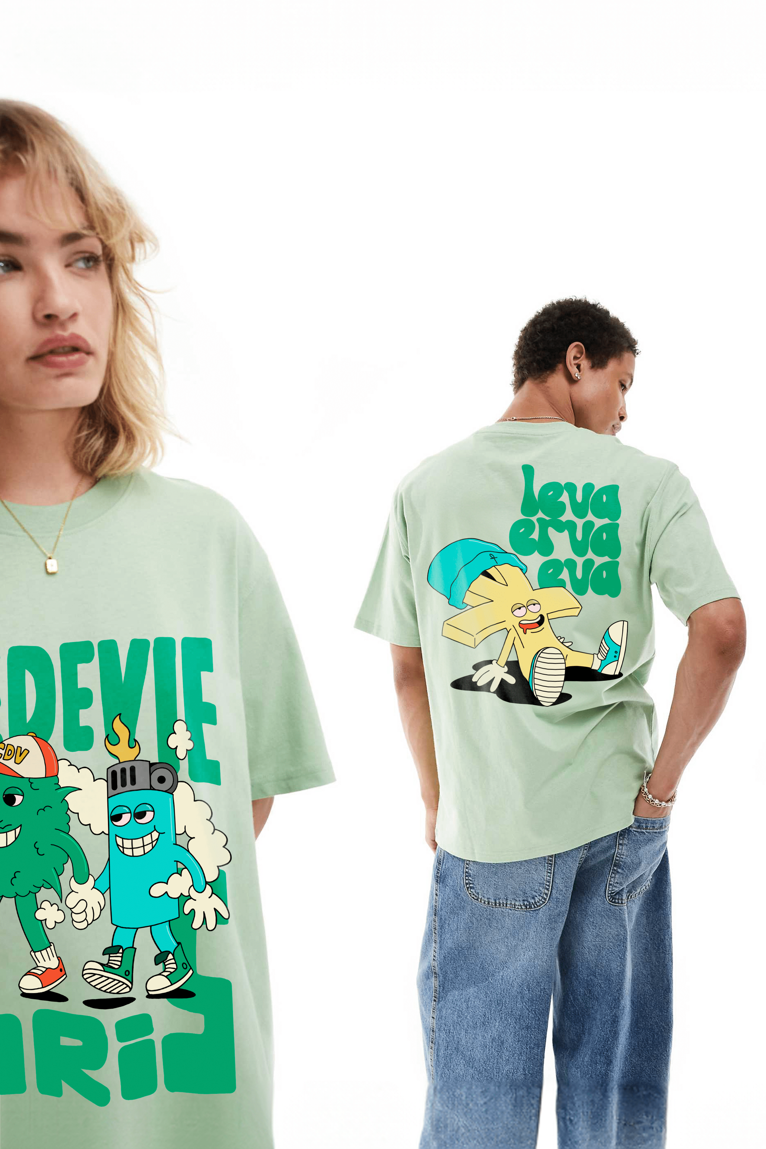 Camiseta Streetwear - Leva Erva By Hungria