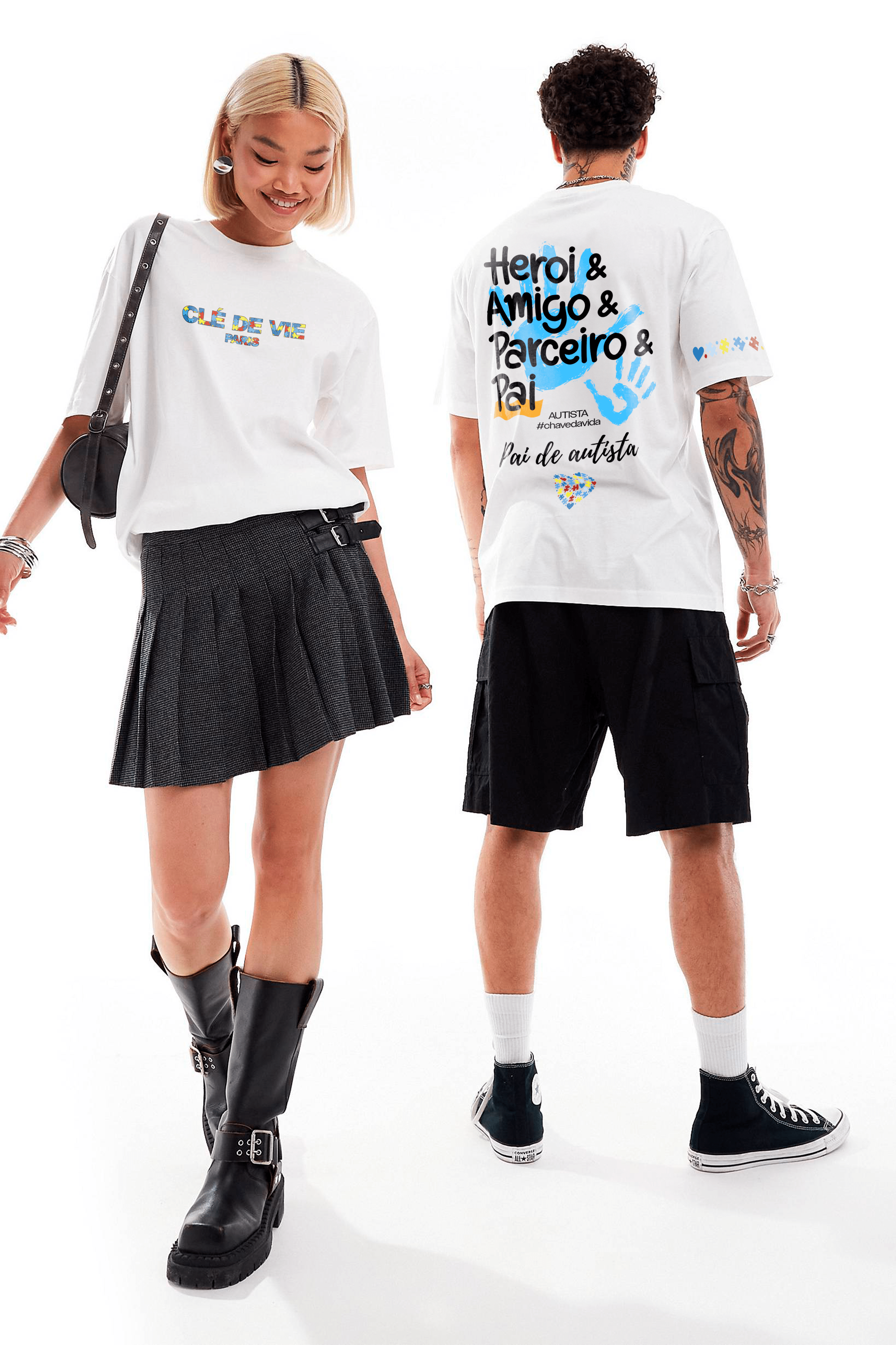 Camiseta Streetwear - Pai Herói Autismo