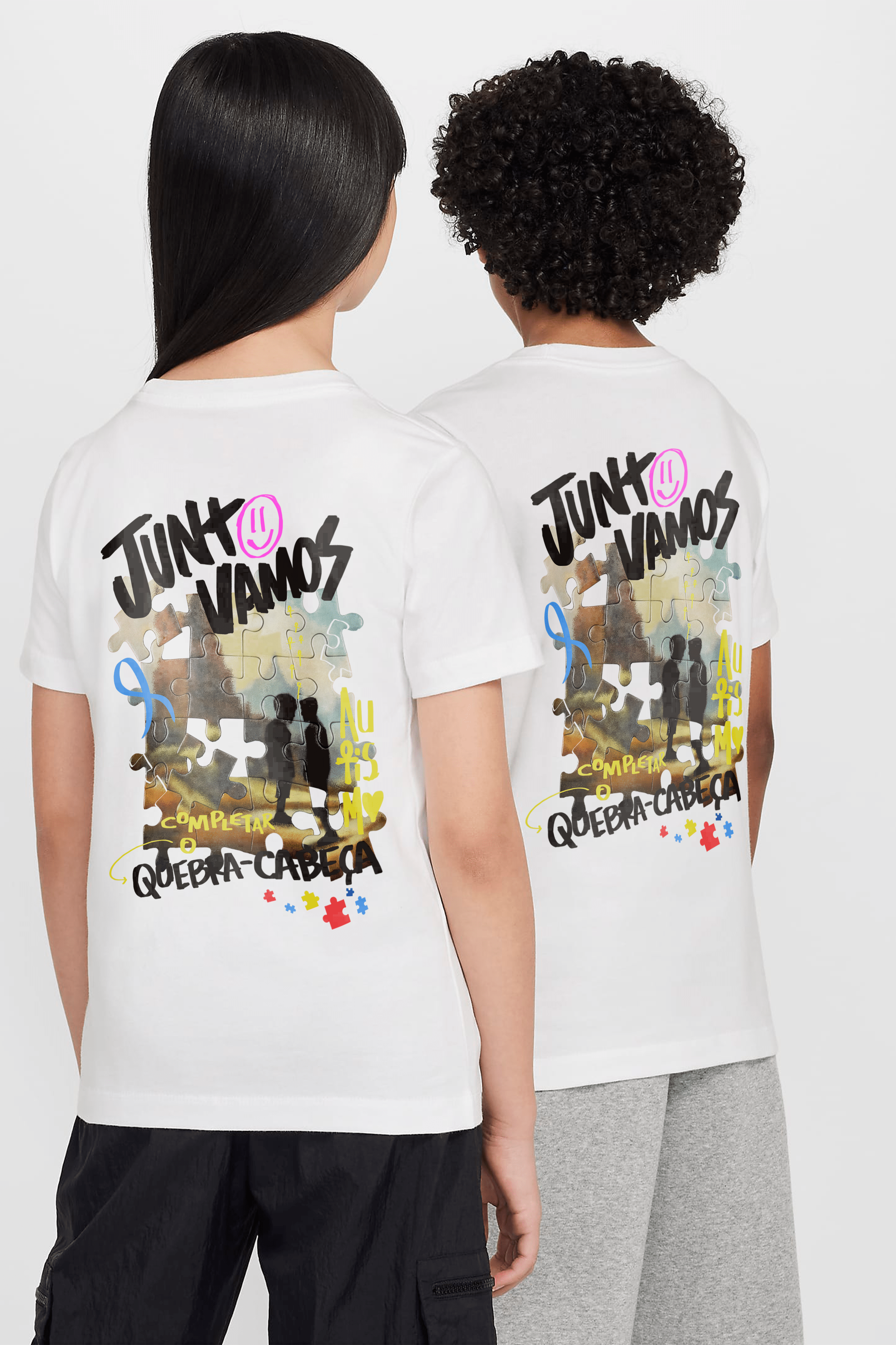 Camiseta Kids - Quebra-Cabeça Autismo