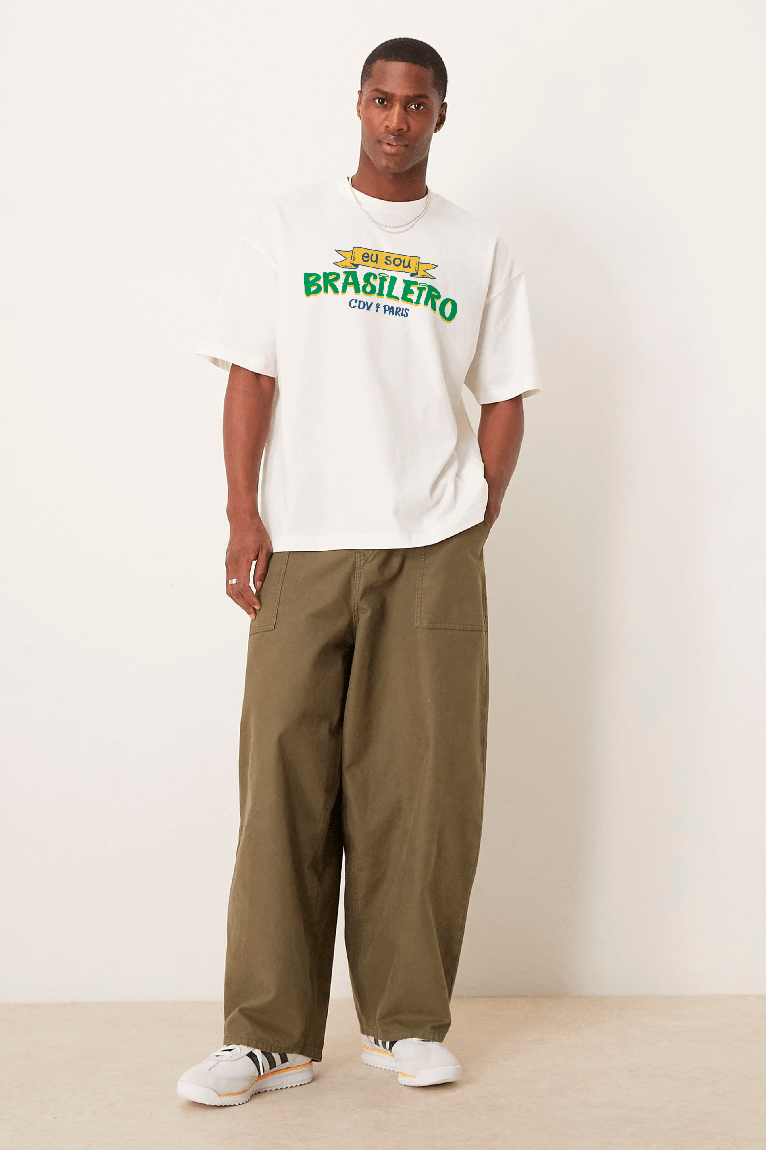 Camiseta Streetwear Cledevie - Eu Sou Brasileiro
