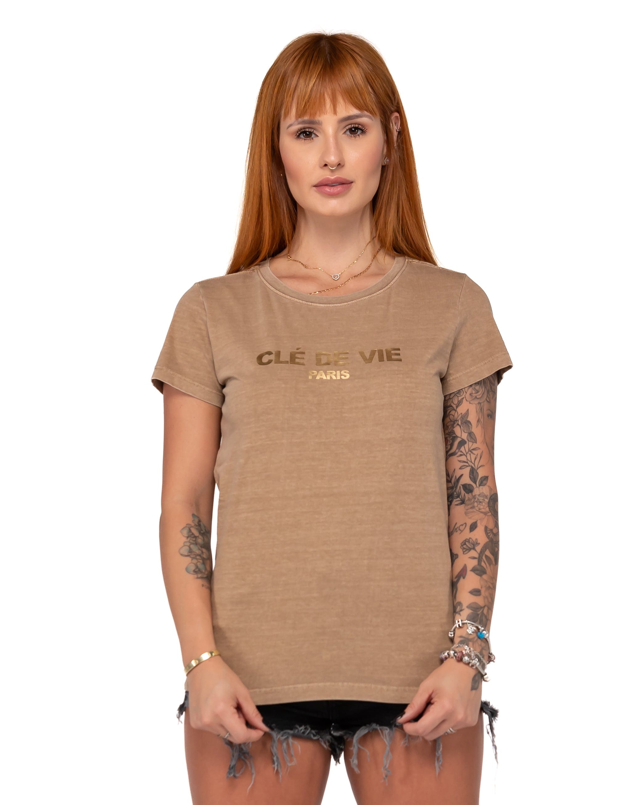 Camiseta Feminina - Bicolor