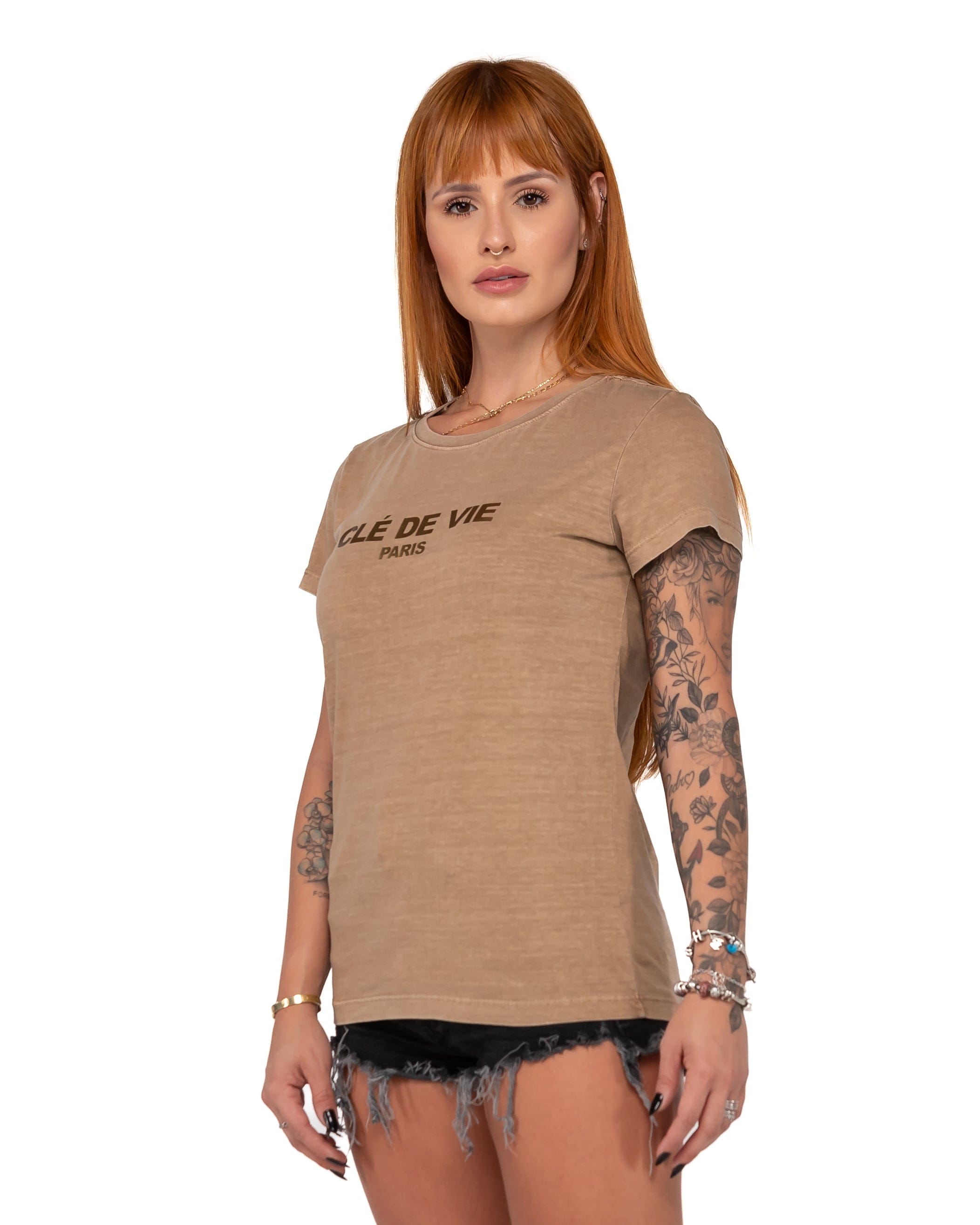 Camiseta Feminina - Bicolor