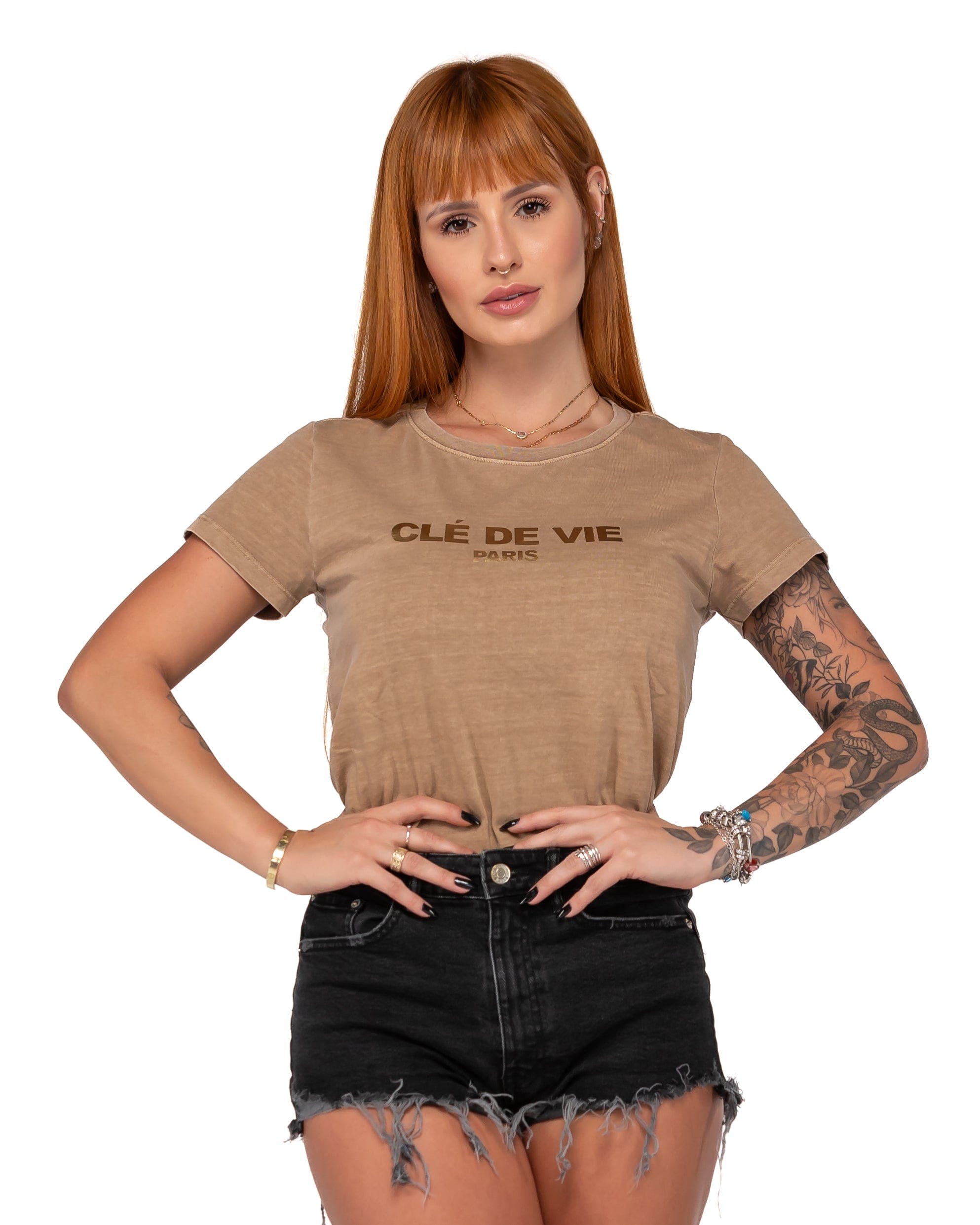 Camiseta Feminina - Bicolor