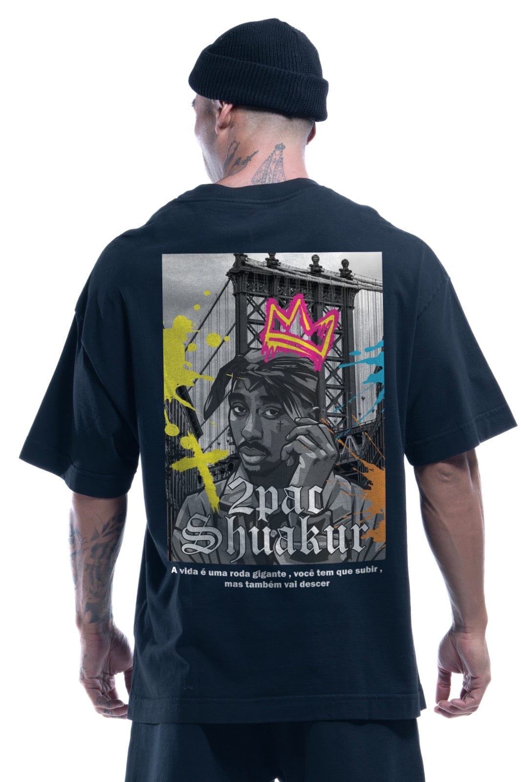 Camiseta Oversized - Drop 2Pac Paint