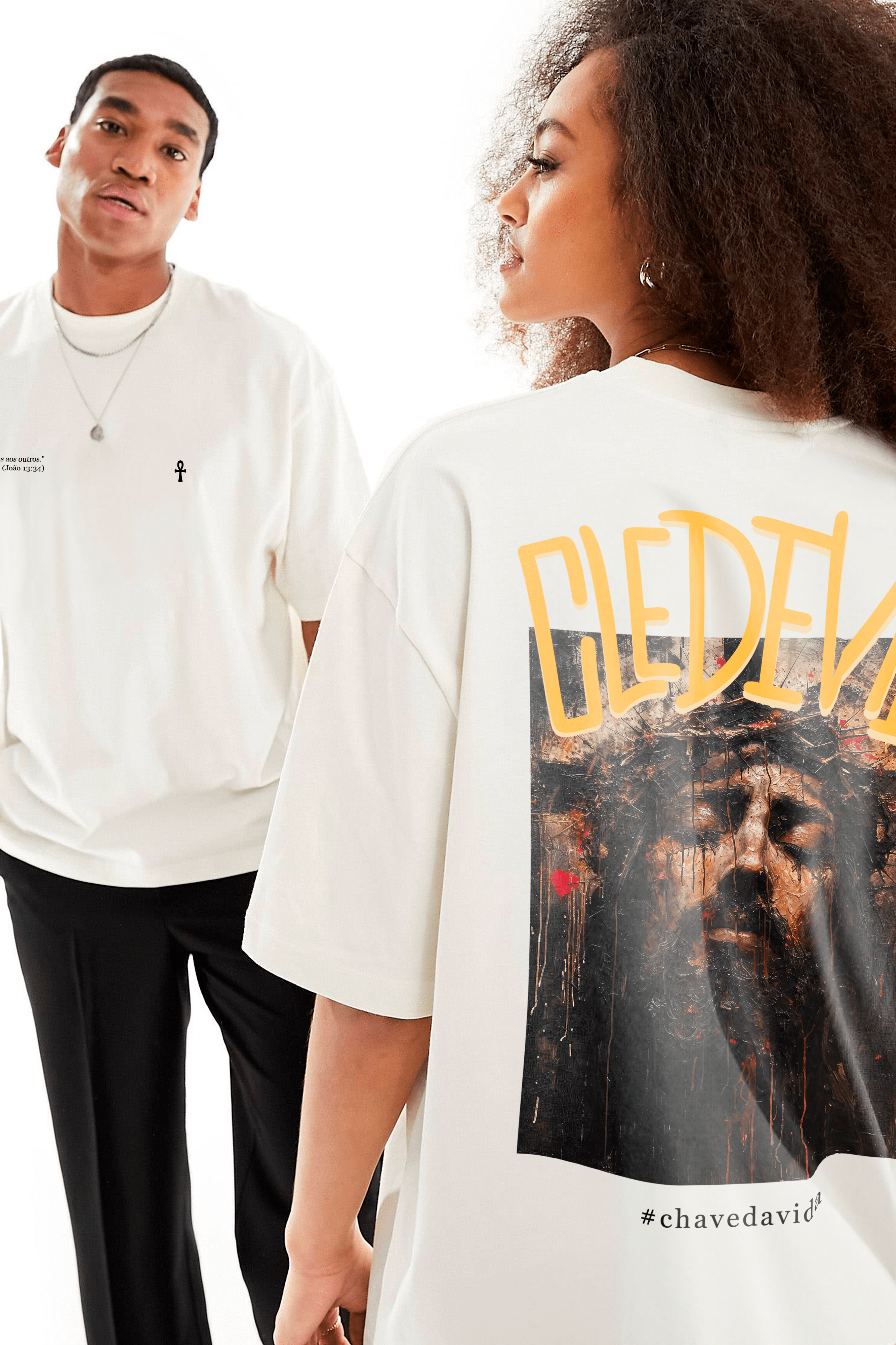 Camiseta Oversized - Jesus Picasso Art