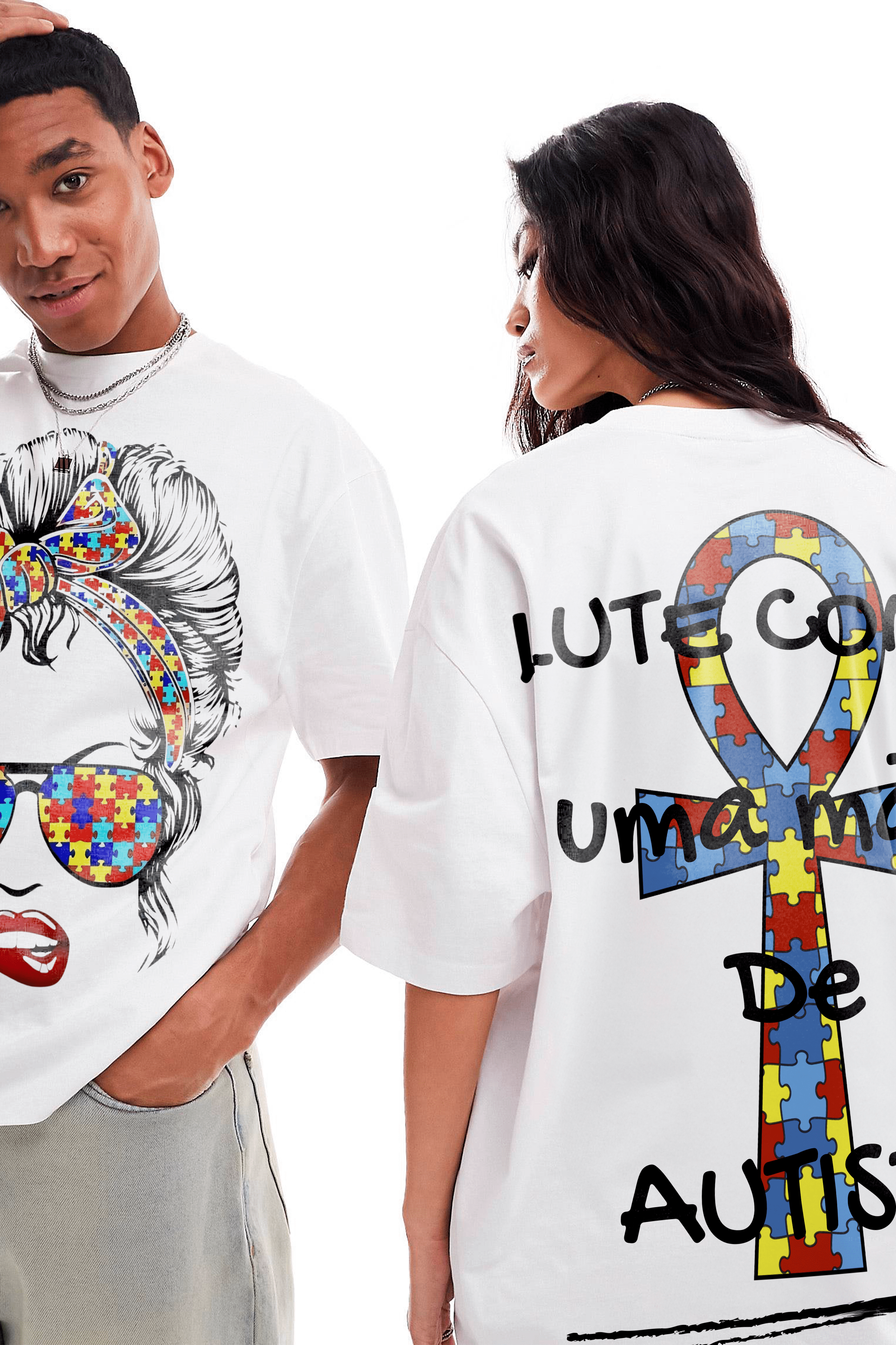 Camiseta Streetwear - Lute Como Uma Mãe De Autista