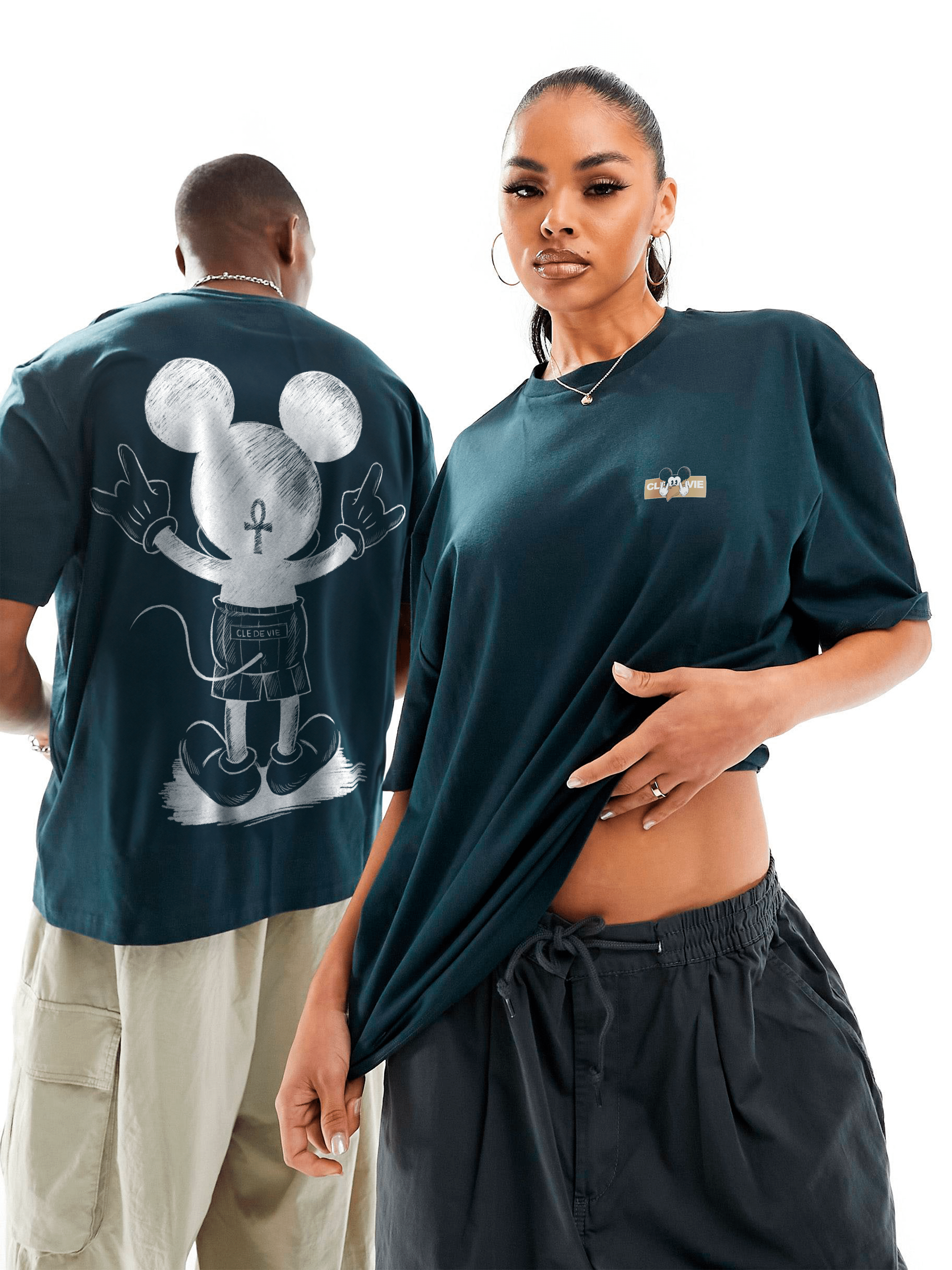 Camiseta Oversized - Mickey Art