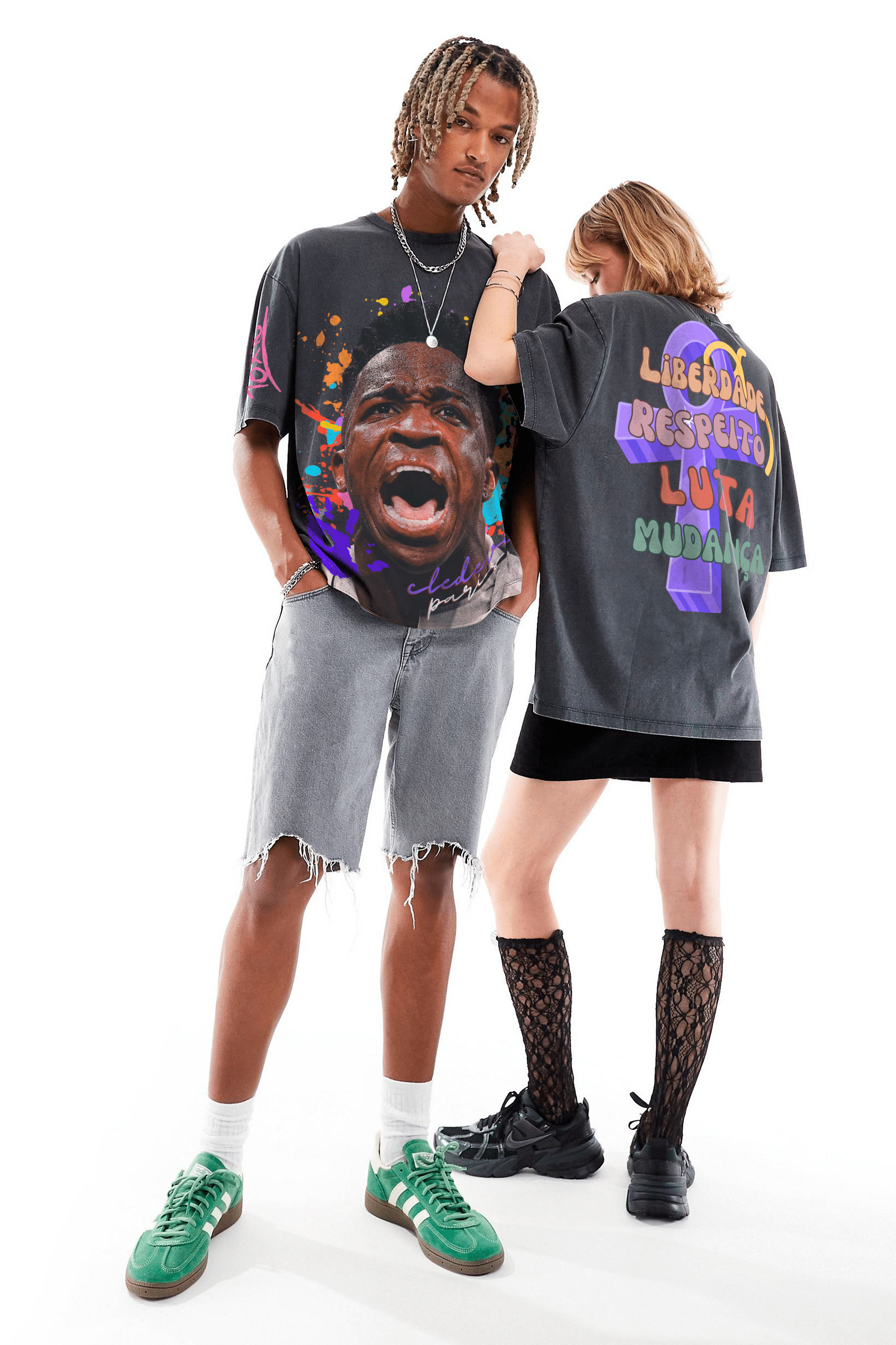Camiseta Oversized - Vini Jr. Liberdade