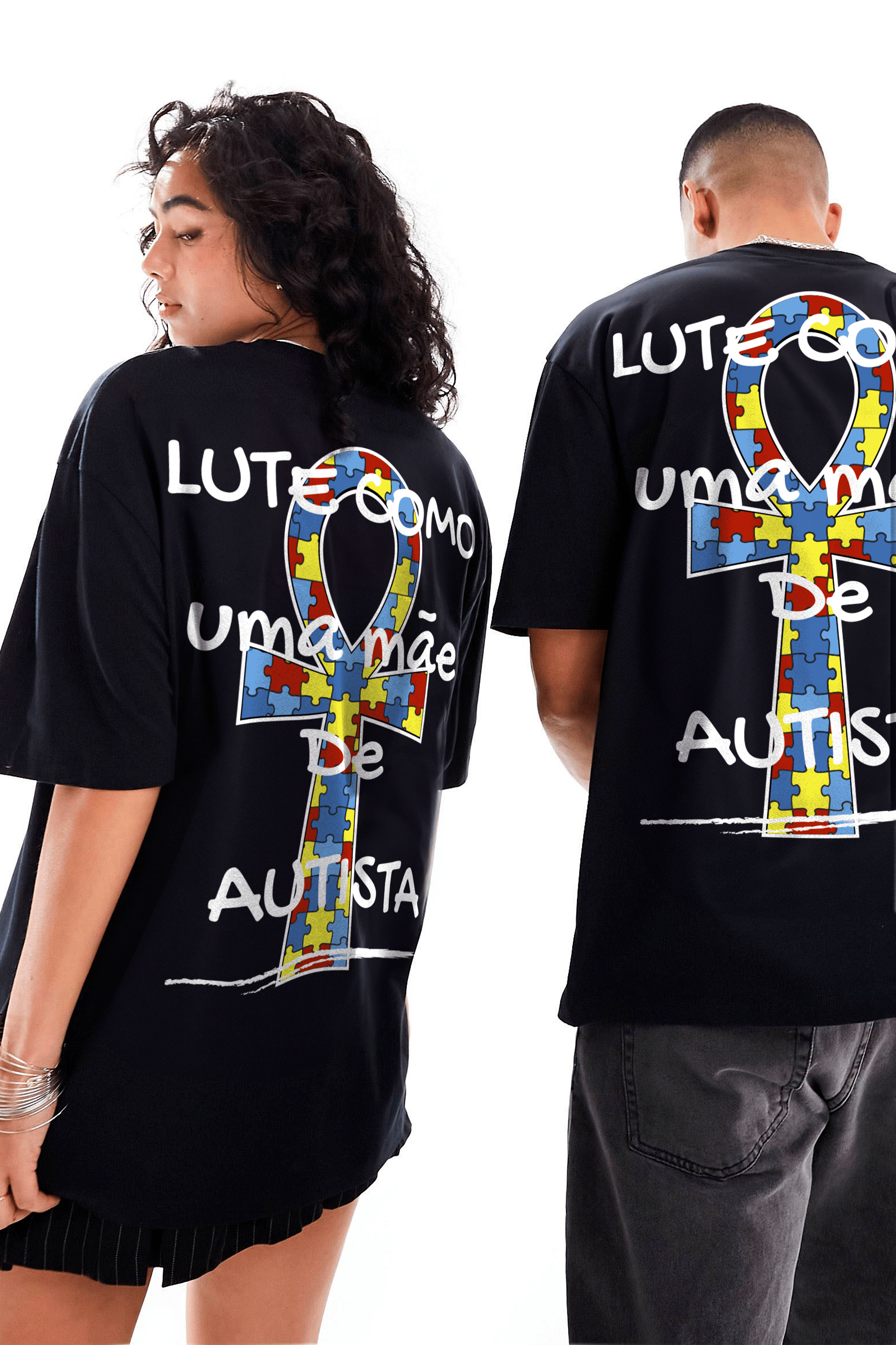 Camiseta Streetwear - Lute Como Uma Mãe De Autista