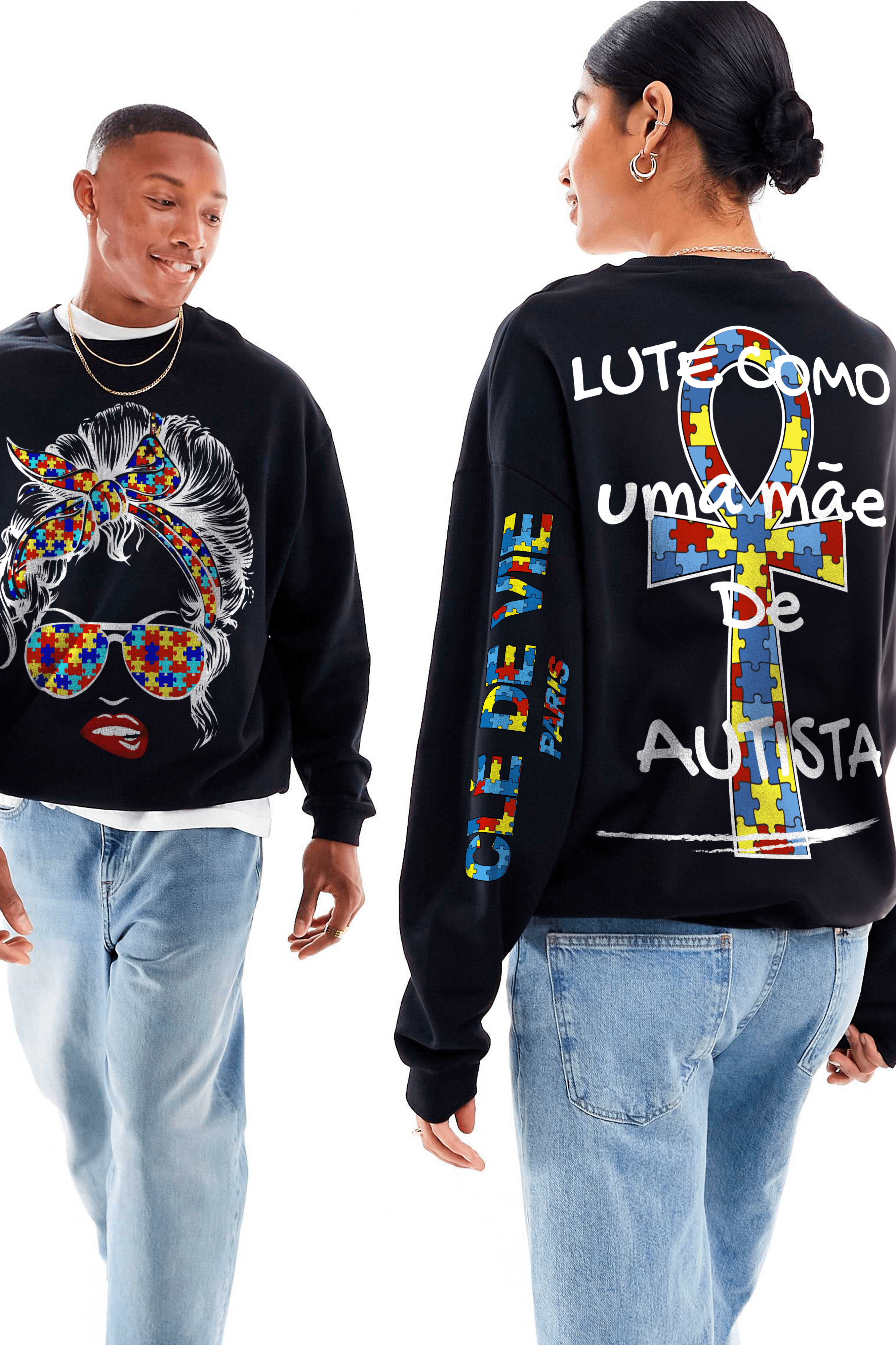 Moletom Unissex - Lute Como Uma Mãe De Autista