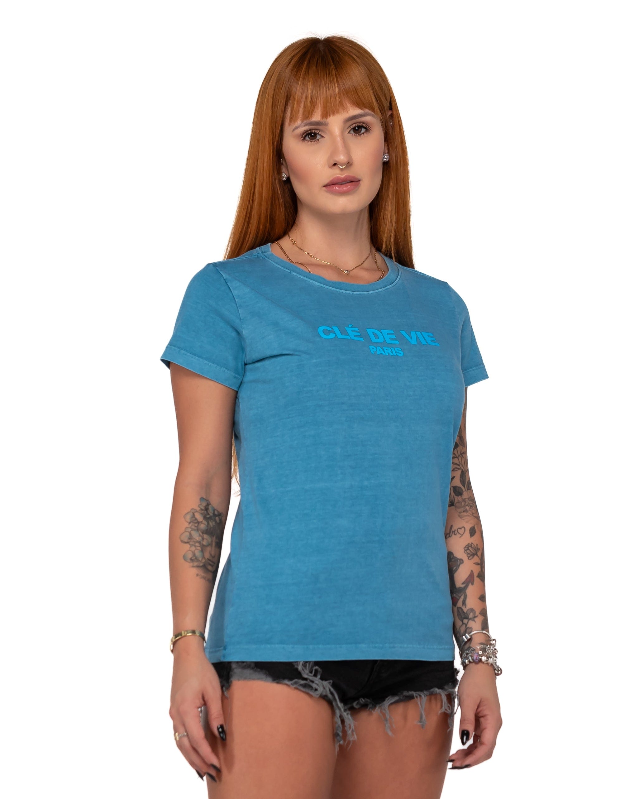 Camiseta Feminina - Bicolor