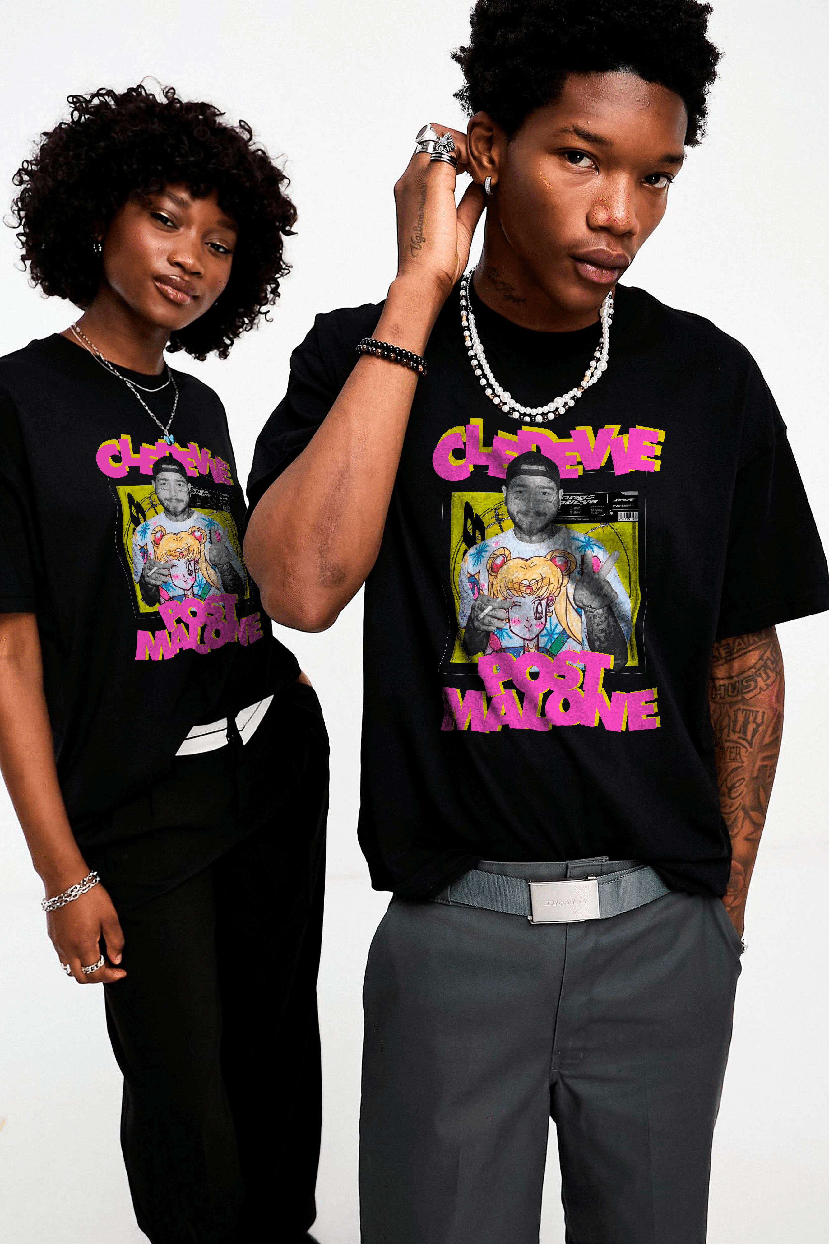 Camiseta Oversized - Post Malone