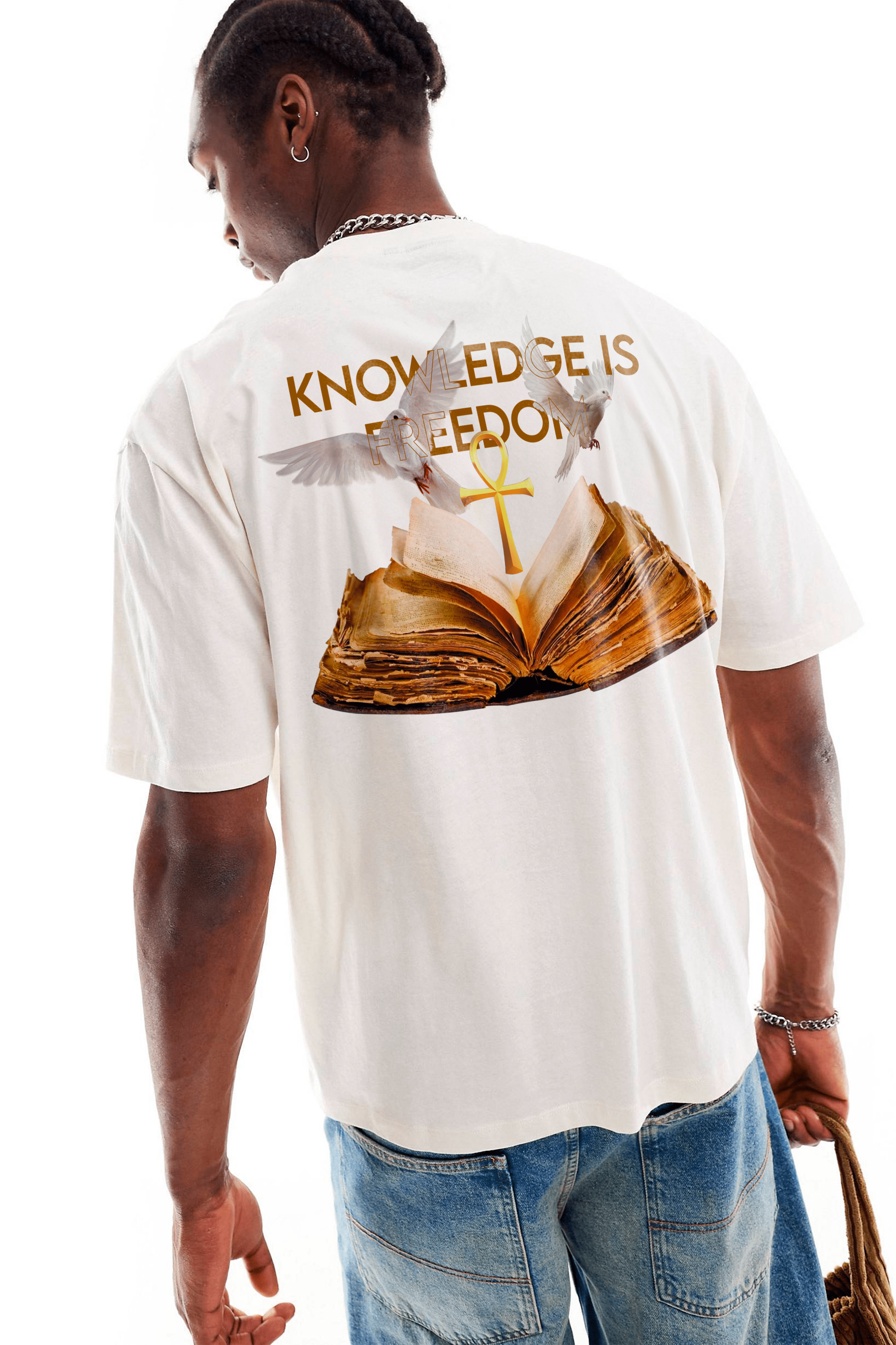 Camiseta Streetwear - O Conhecimento Liberta