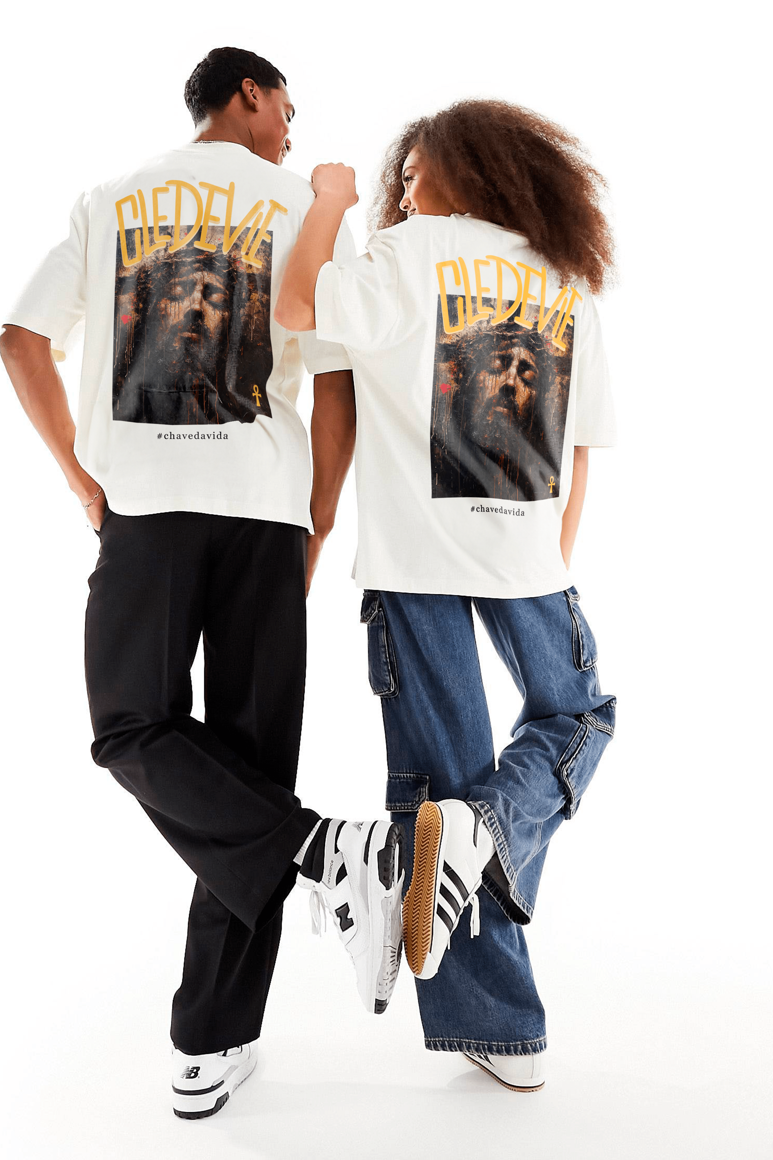 Camiseta Oversized - Jesus Picasso Art