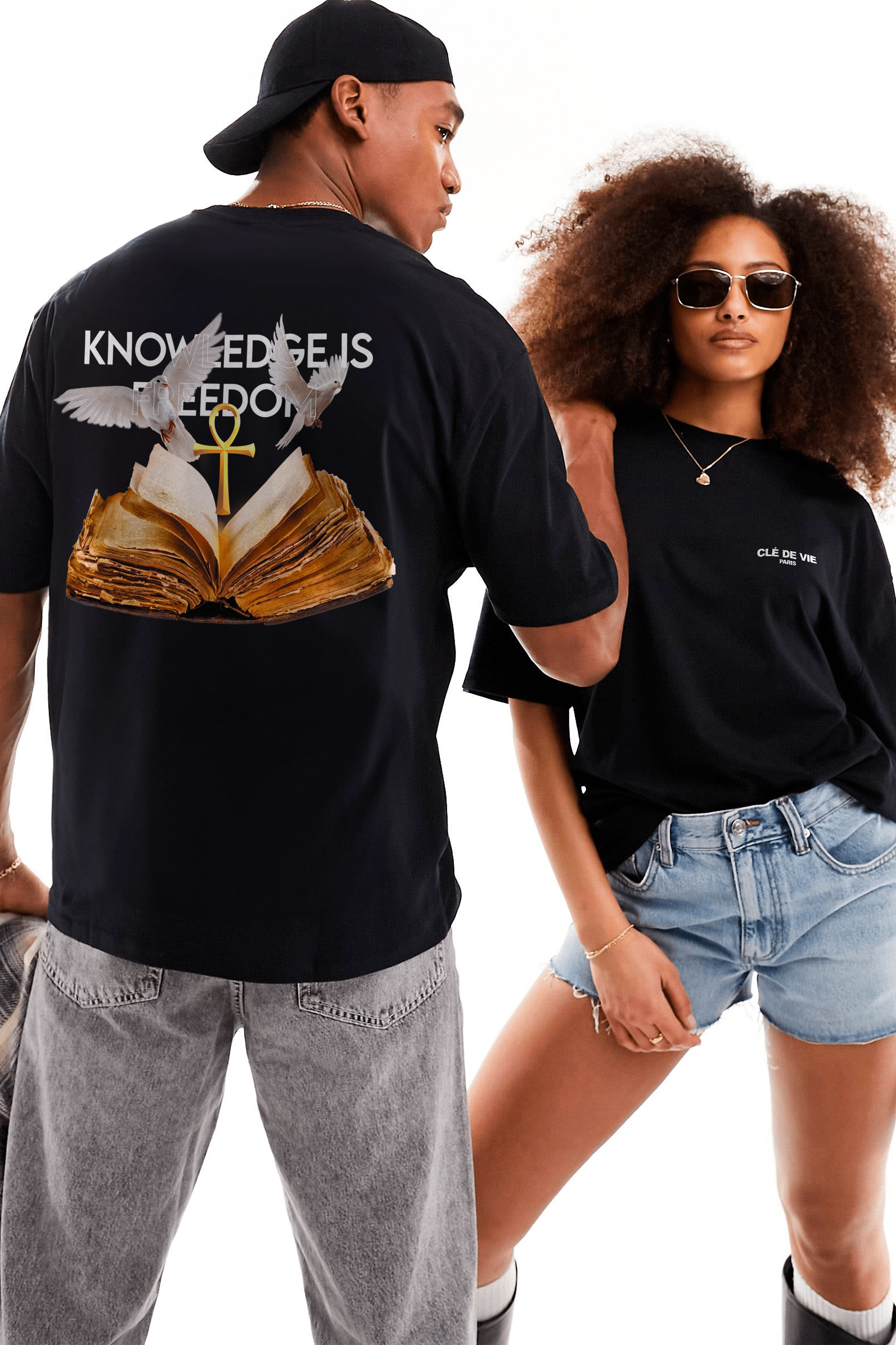 Camiseta Streetwear - O Conhecimento Liberta
