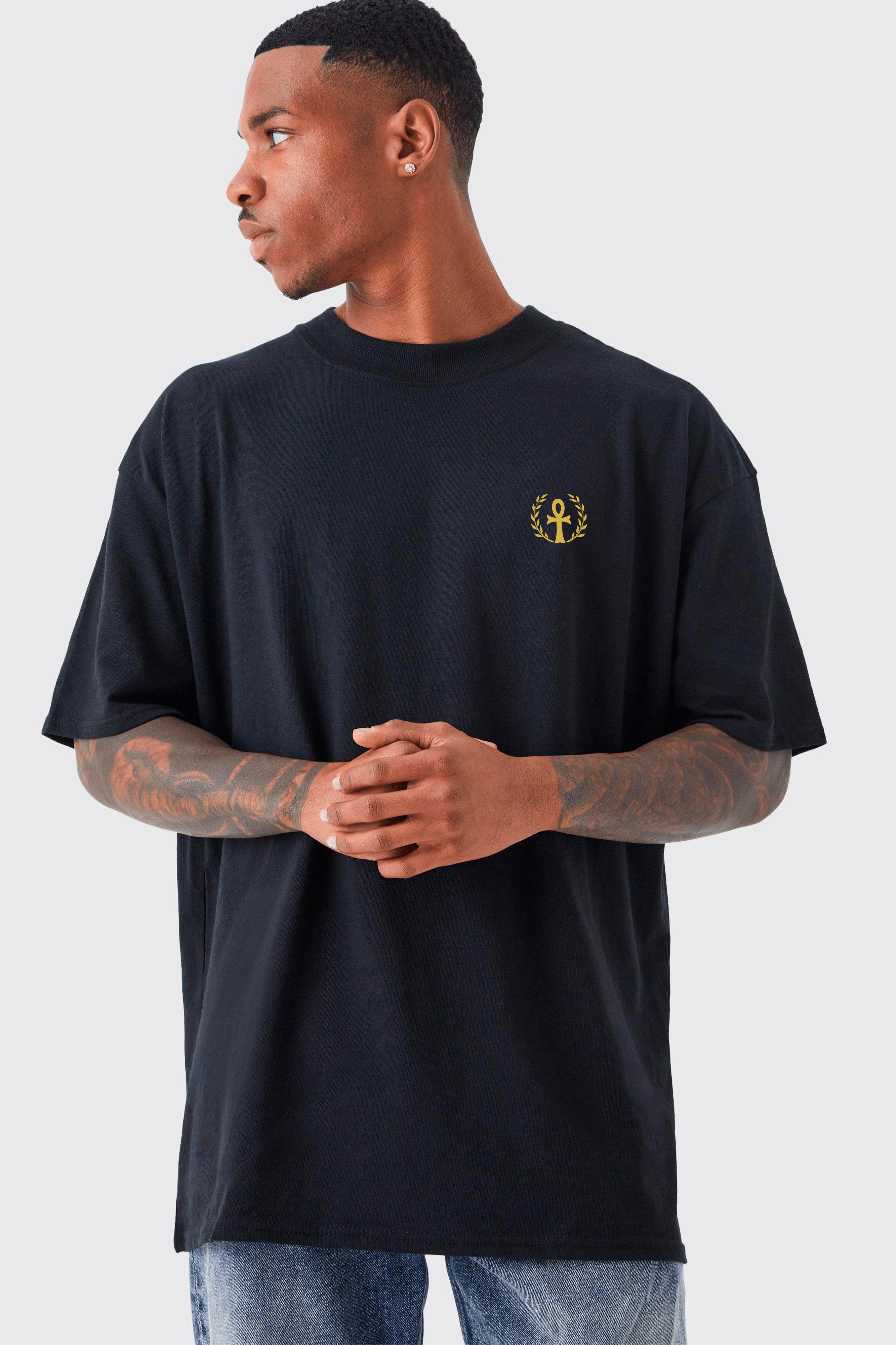 Camiseta Oversized - Celeste