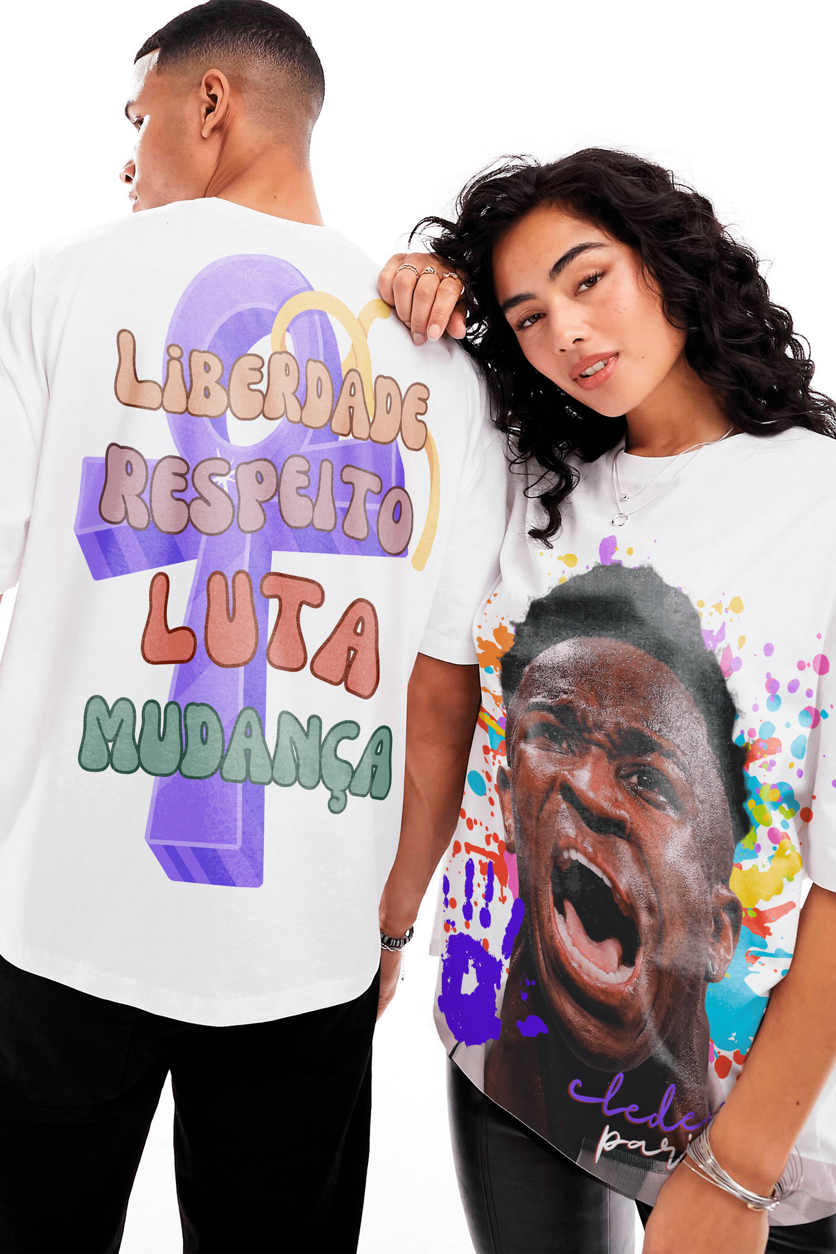 Camiseta Oversized - Vini Jr. Liberdade