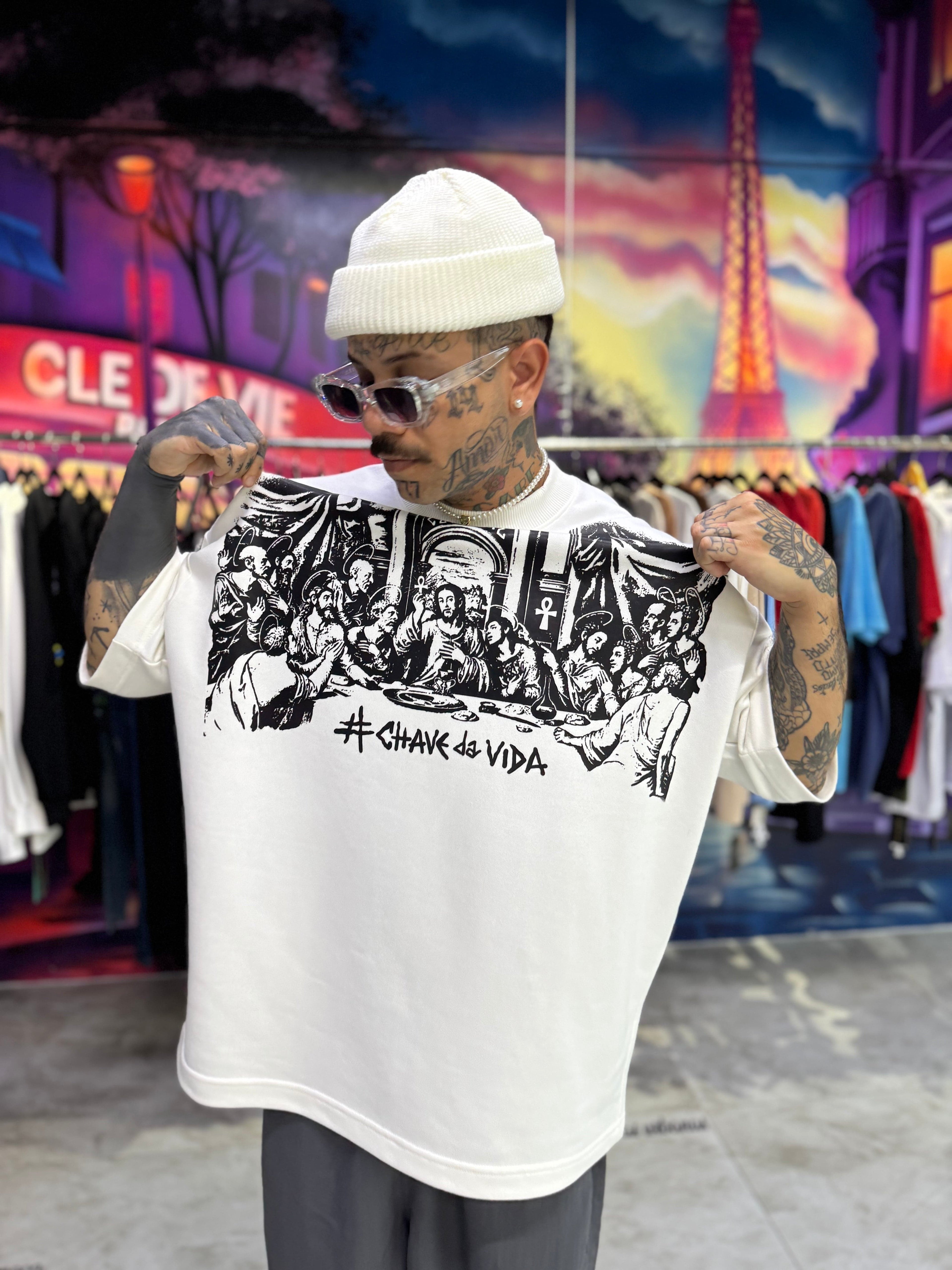 Camiseta Oversized Moletinho - Santa Ceia