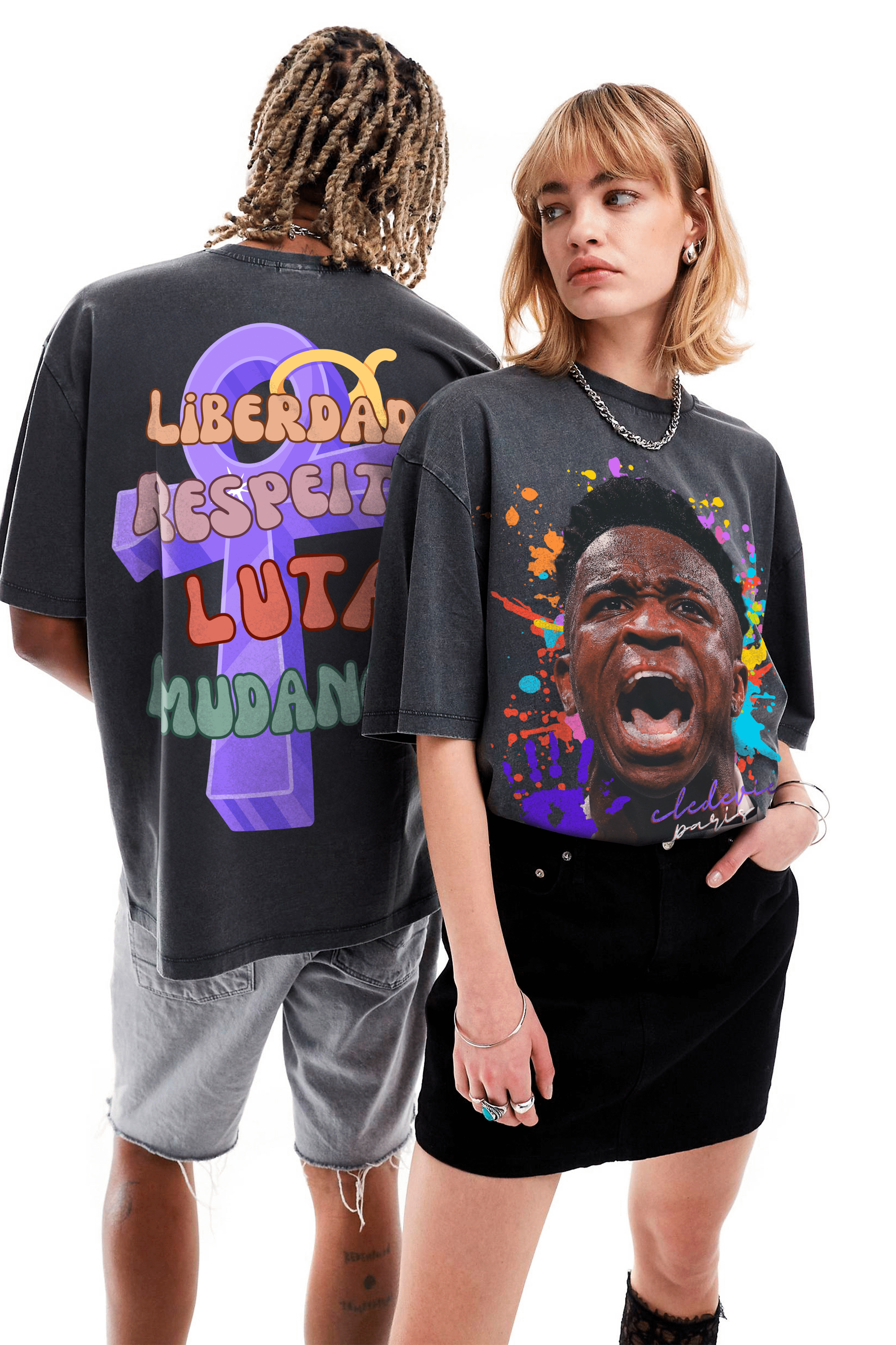 Camiseta Oversized - Vini Jr. Liberdade
